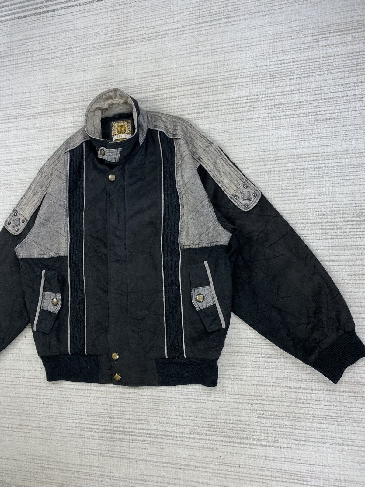 Gents Vintage 90s Gents Switching Blouson Zipper Jacket Size US L / EU 52-54 / 3 - 4 Thumbnail