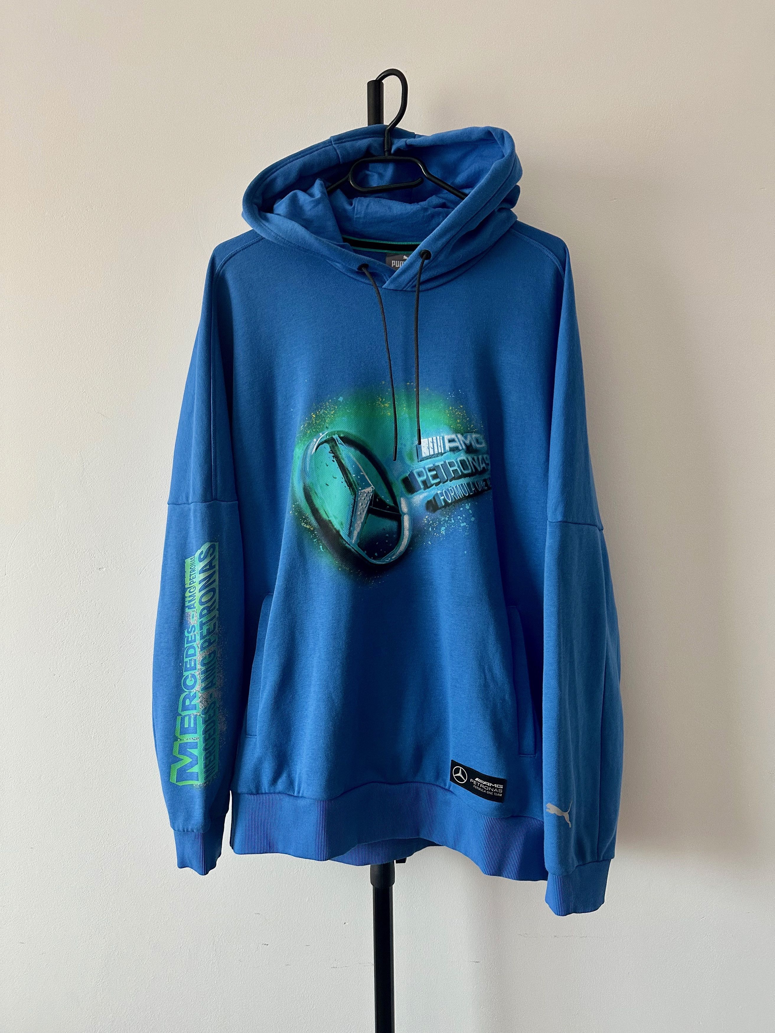 Formula 1 Puma Mercedes Benz Formula 1 Racing Blue Hoodie MAPF1 AMG Size US M / EU 48-50 / 2 - 1 Thumbnail