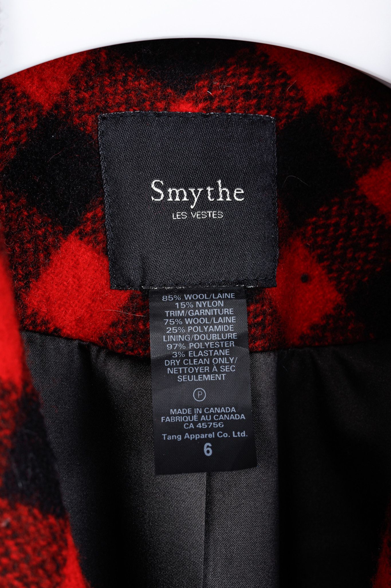 SMYTHE Smythe AW/11 Red Buffalo Check Riding Jacket Size M / US 6-8 / IT 42-44 - 4 Thumbnail