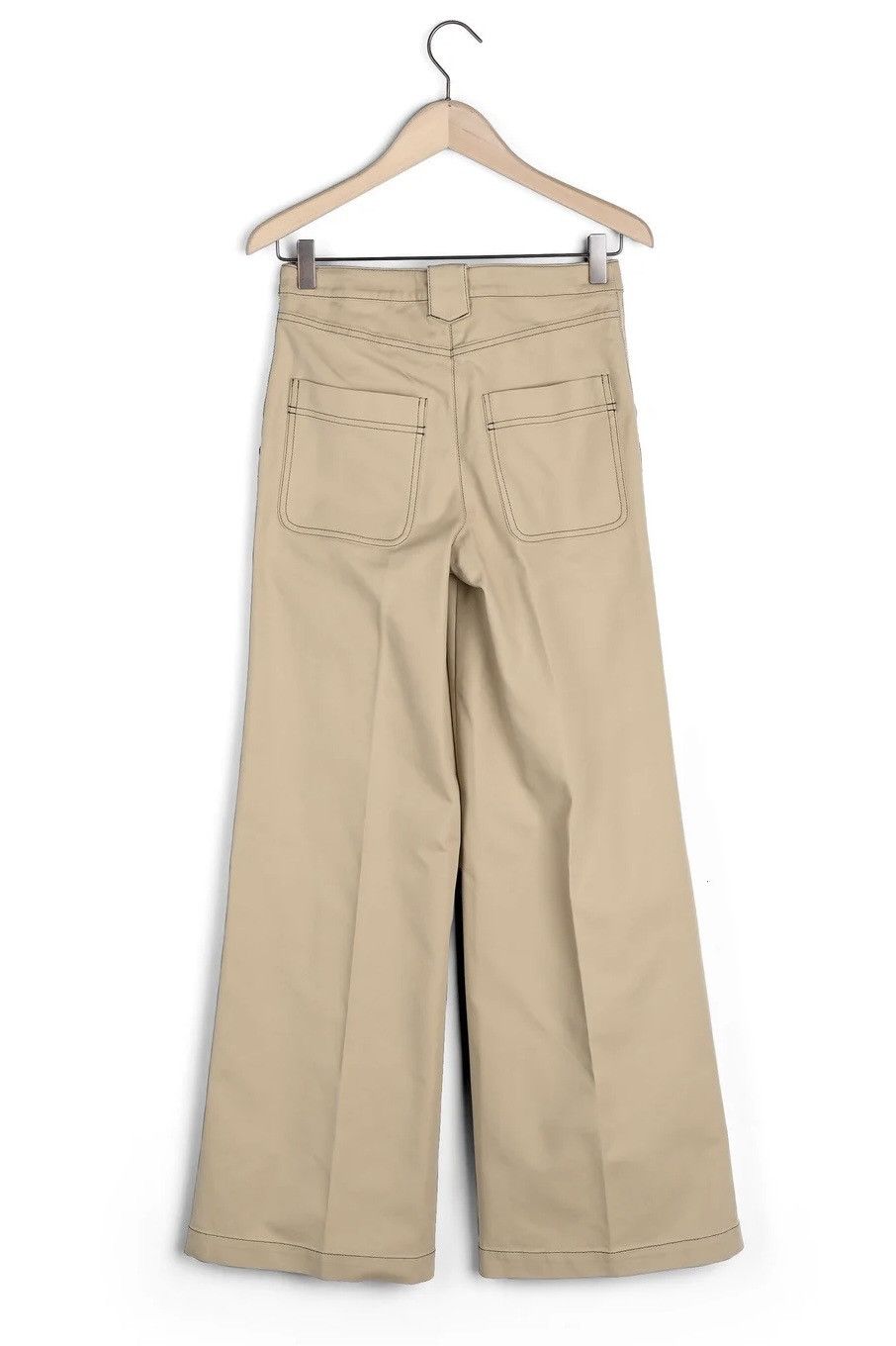 ba&sh Ba&sh wide leg beige dove trousers Size 28" / US 6 / IT 42 - 2 Thumbnail