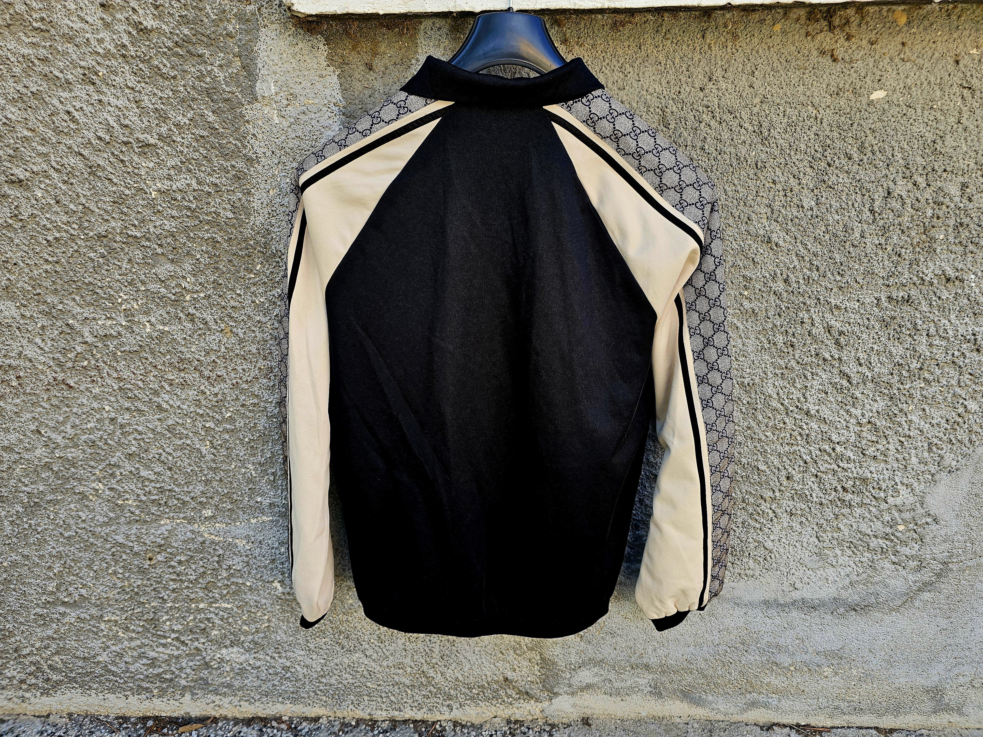 Gucci $1650 Gucci GG Paneled Logo Men's Technical Jersey Jacket Size US L / EU 52-54 / 3 - 12 Thumbnail