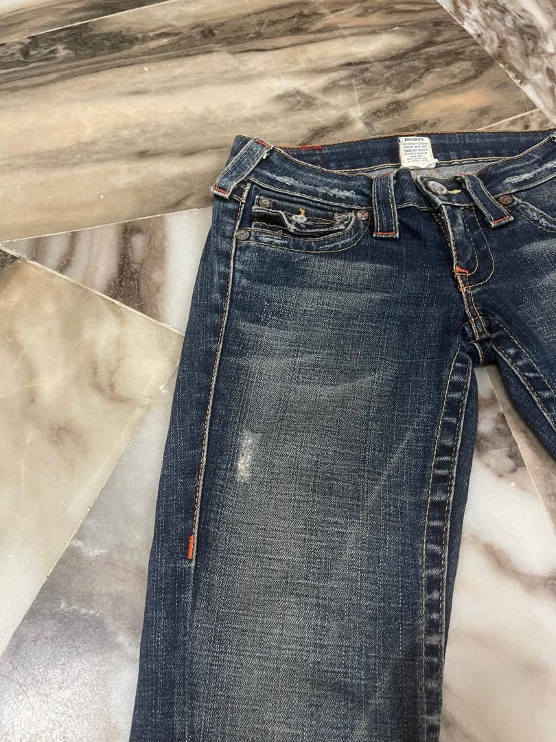 Tornado Mart Vintage True Religion Flare Denim Jeans Size 28" / US 6 / IT 42 - 5 Thumbnail