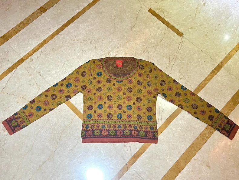 Kenzo KENZO Vintage patterned short jacket Size L / US 10 / IT 46 - 1 Thumbnail