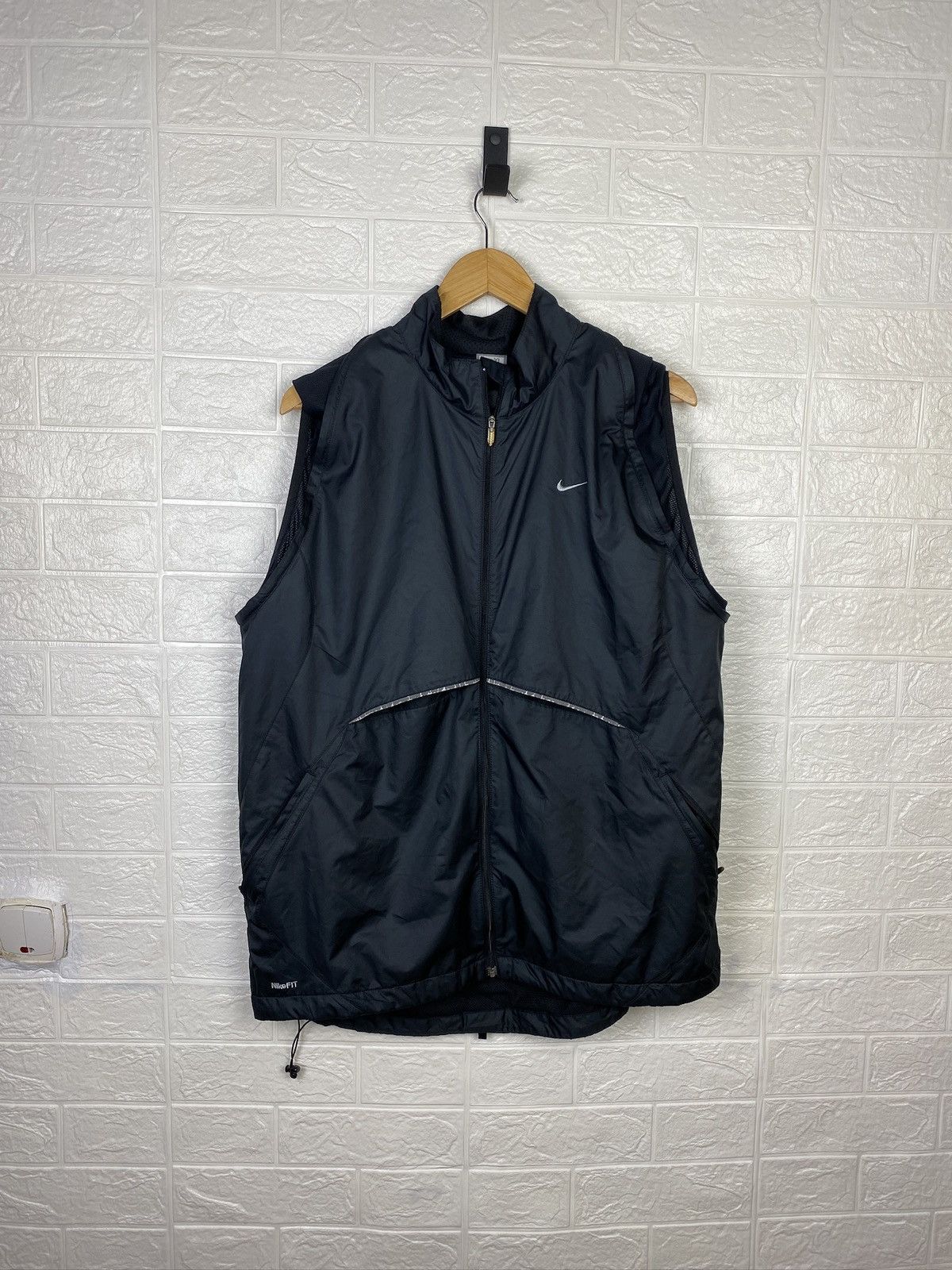 Nike × Vintage Nike Windbreaker Transformer Jacket - Vest Black Size XL Size US XL / EU 56 / 4 - 12 Thumbnail