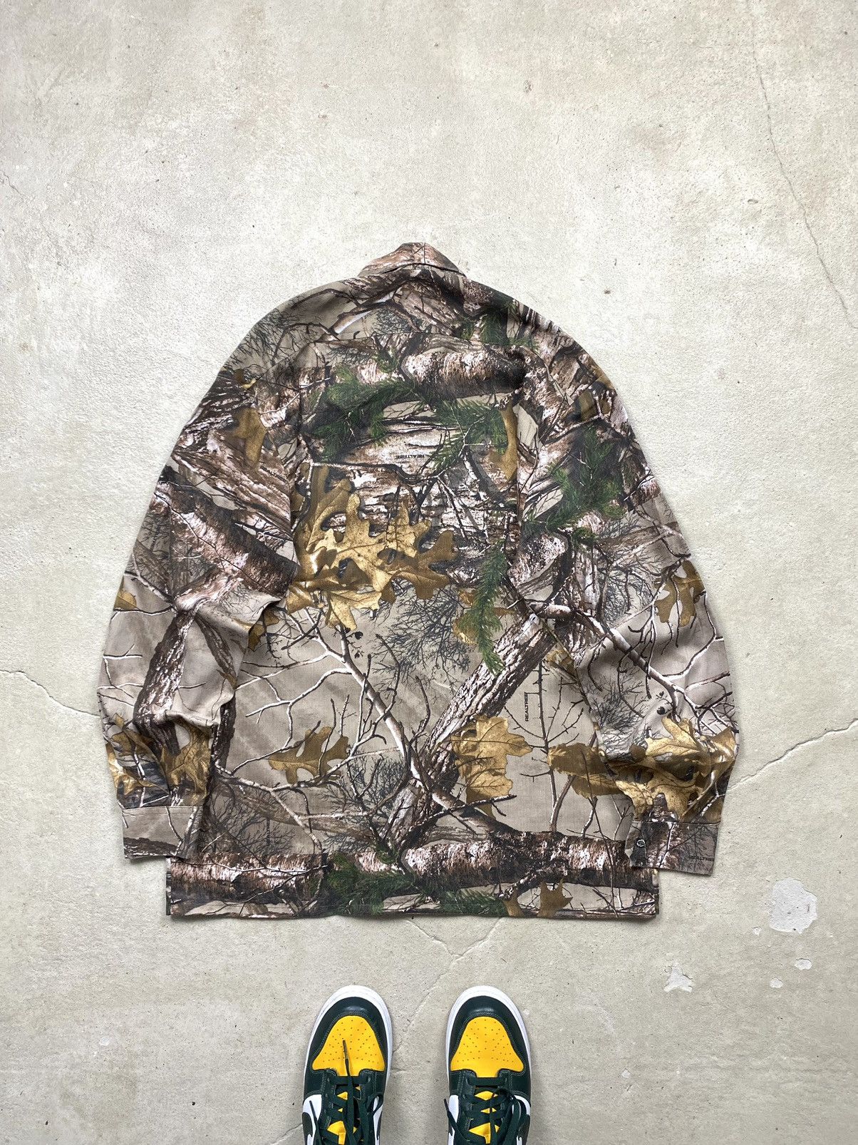 Vintage Vintage 1990s Forest Tree Camouflage Shirt Y2K Hype Size US XL / EU 56 / 4 - 11 Thumbnail