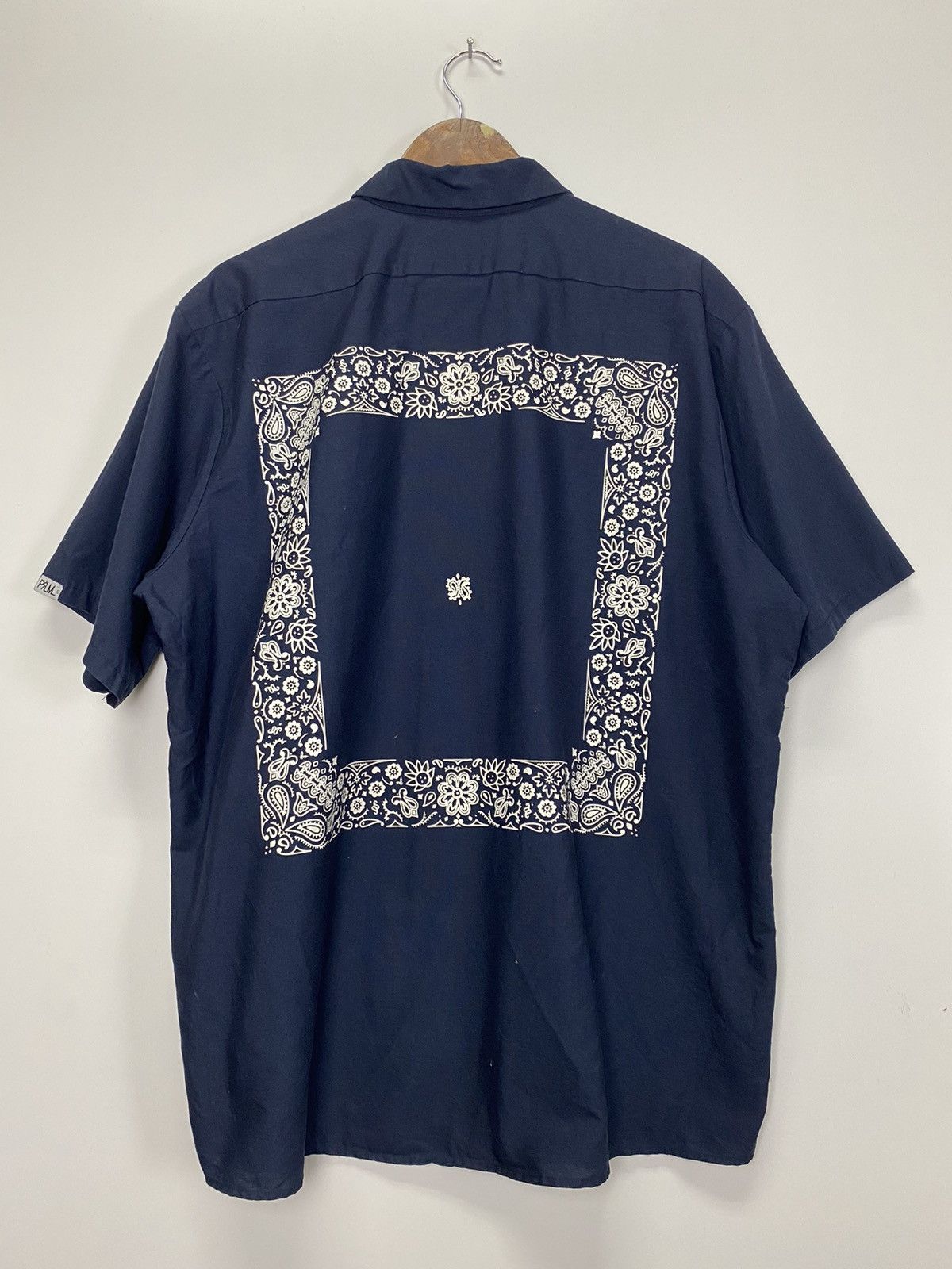 Japanese Brand × Vintage Vintage Prillmal Bandana Logo button shirt Size US XL / EU 56 / 4 - 10 Thumbnail