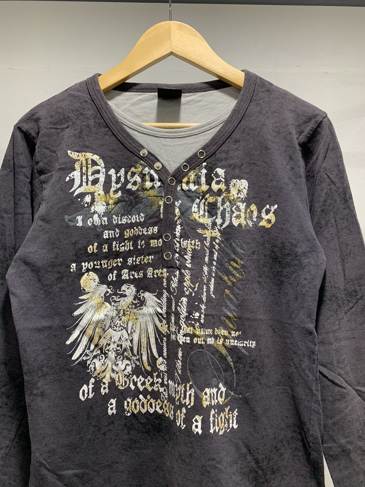Hysteric Glamour × Japanese Brand × Vintage 💥FINAL DROP💥 Beaumere Poem Wording Ls Size US M / EU 48-50 / 2 - 3 Thumbnail