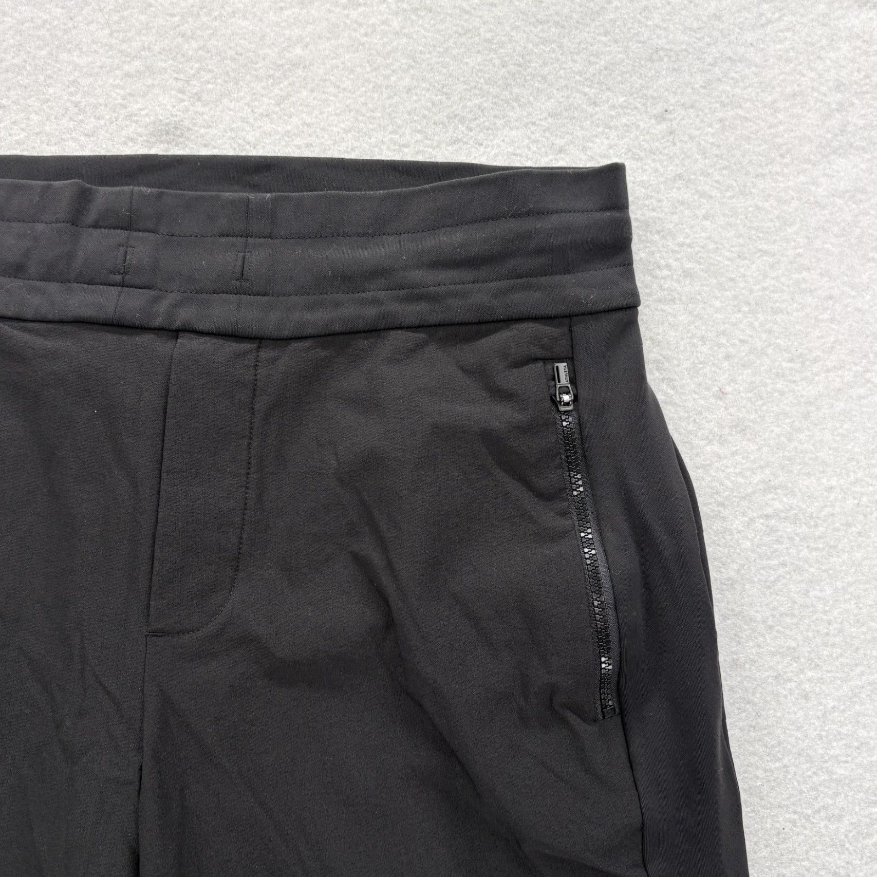 Athleta Athleta Jogger Pants Womens 6P Black Stretch Zip Pockets Tapered Gym Travel Yoga Size 28" / US 6 / IT 42 - 3 Thumbnail