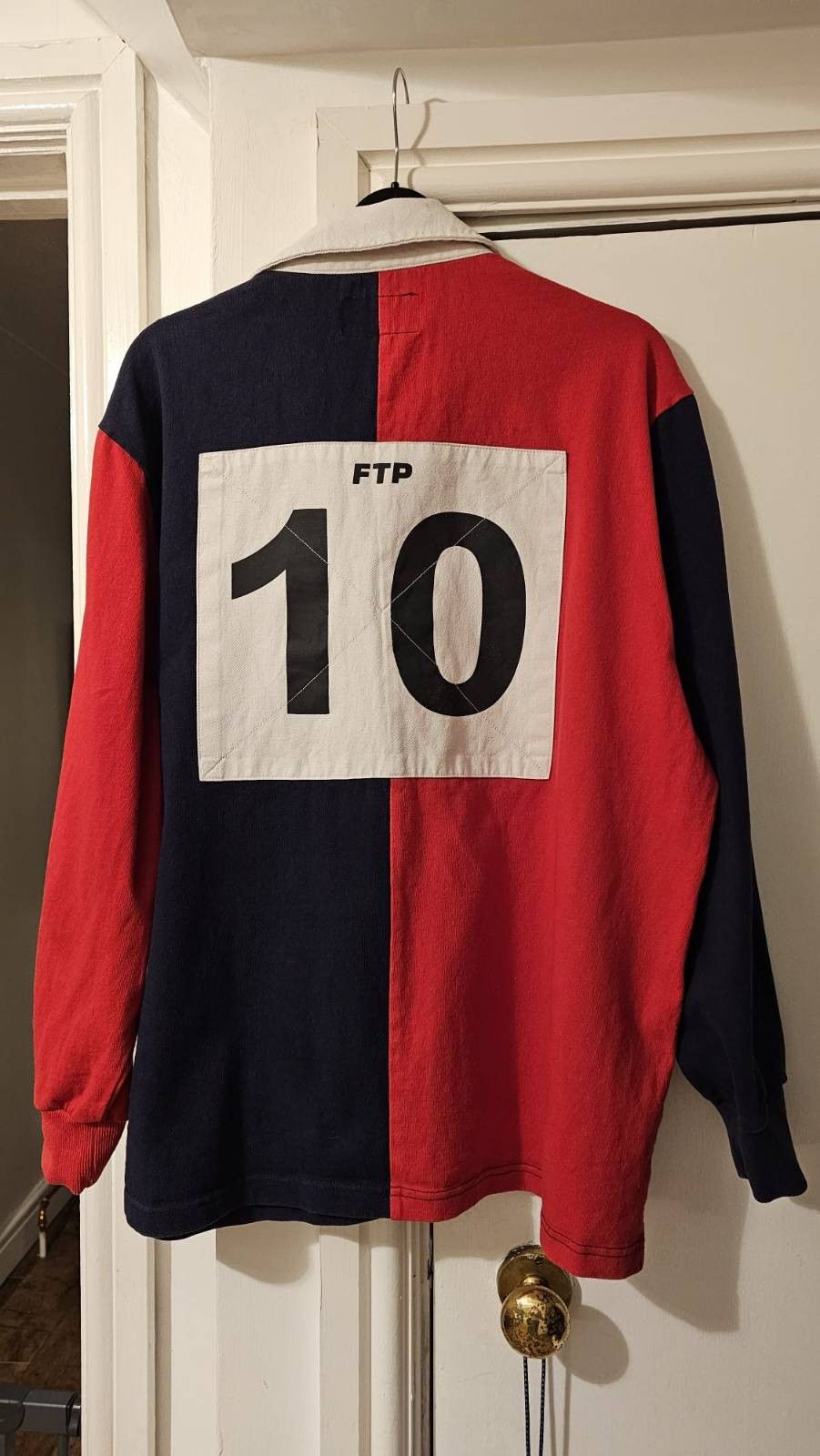 Fuck The Population FTP Fuck the Population - Split top Rugby shirt - RARE Size US M / EU 48-50 / 2 - 6 Thumbnail