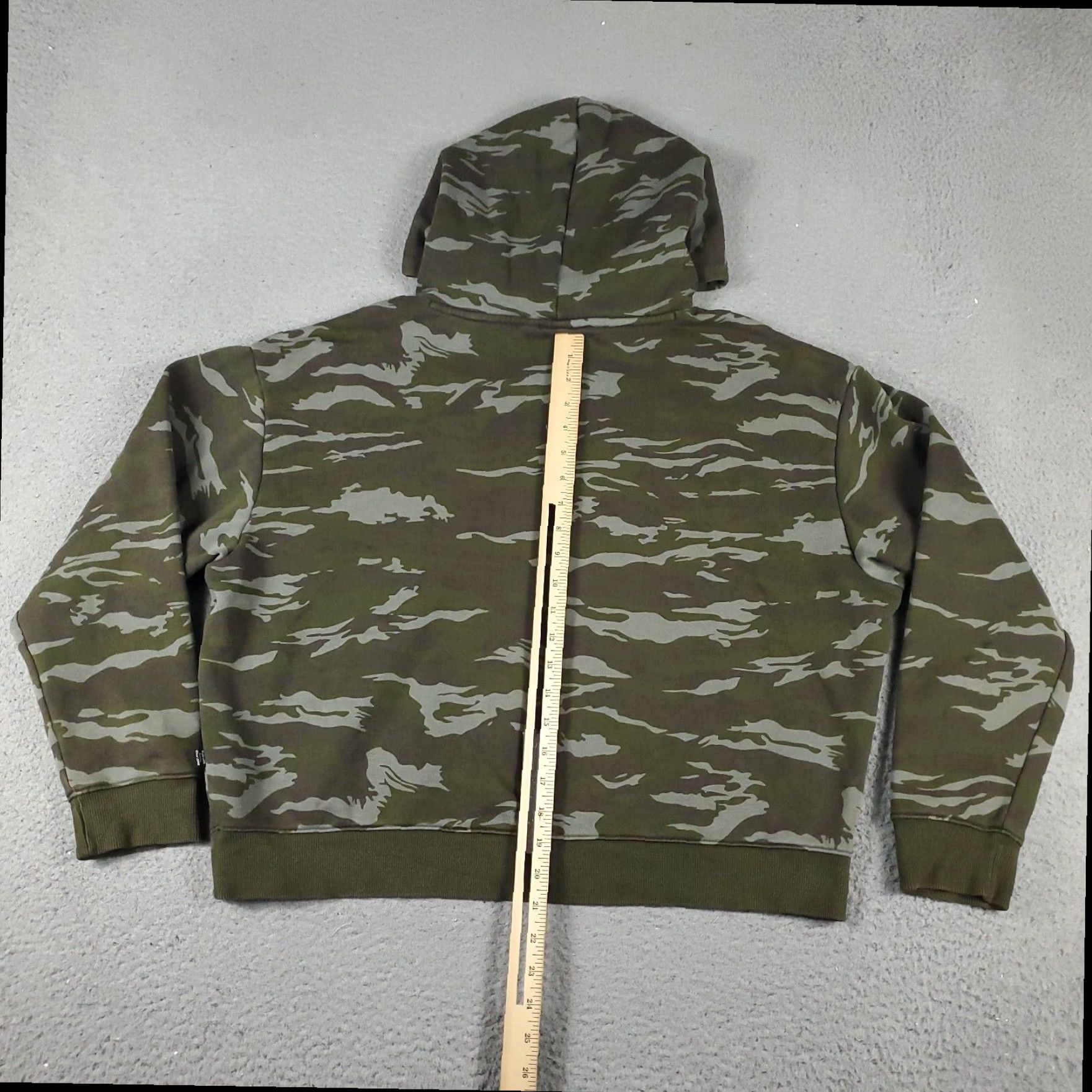 Puma PUMA Green Camouflage Hoodie Womens Medium Cotton Blend Pullover Sweatshirt Size M / US 6-8 / IT 42-44 - 5 Thumbnail