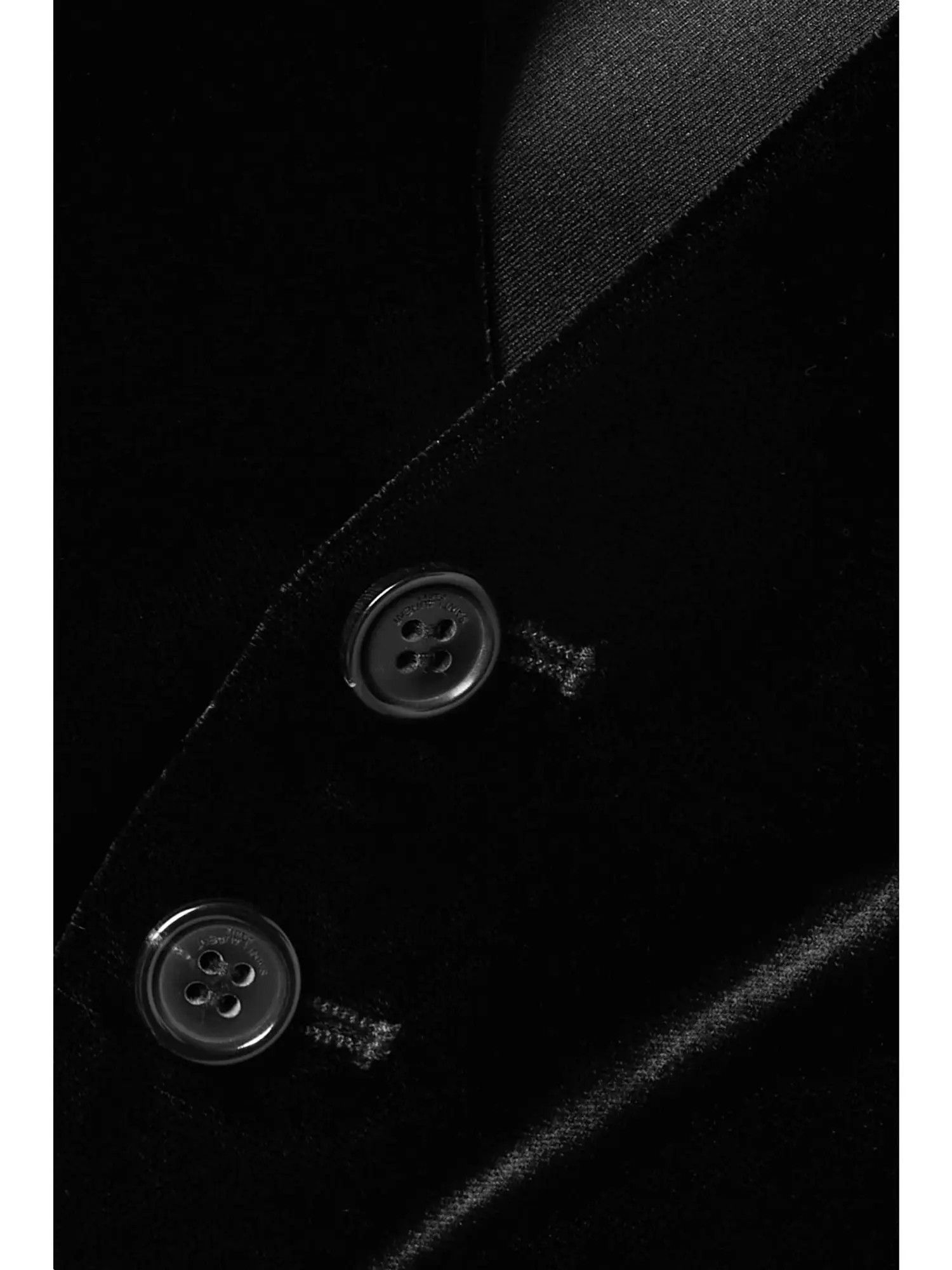 Saint Laurent Paris o1s1wg110125 754871 Vest in Velvet in Black Size M / US 6-8 / IT 42-44 - 6 Thumbnail
