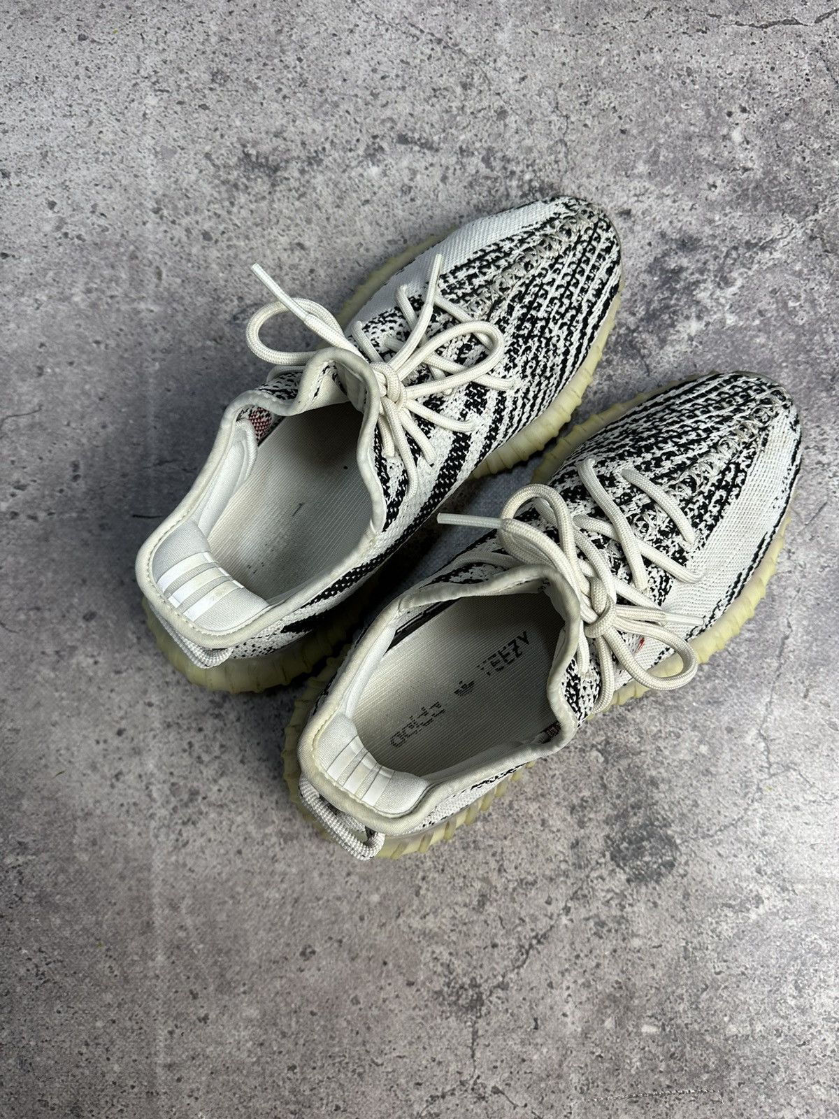 Adidas × Vintage × Yeezy Vintage Adidas Yeezy 350 V2 Zebra Y2K Archival Kanye West Size US 7 / EU 40 - 7 Thumbnail