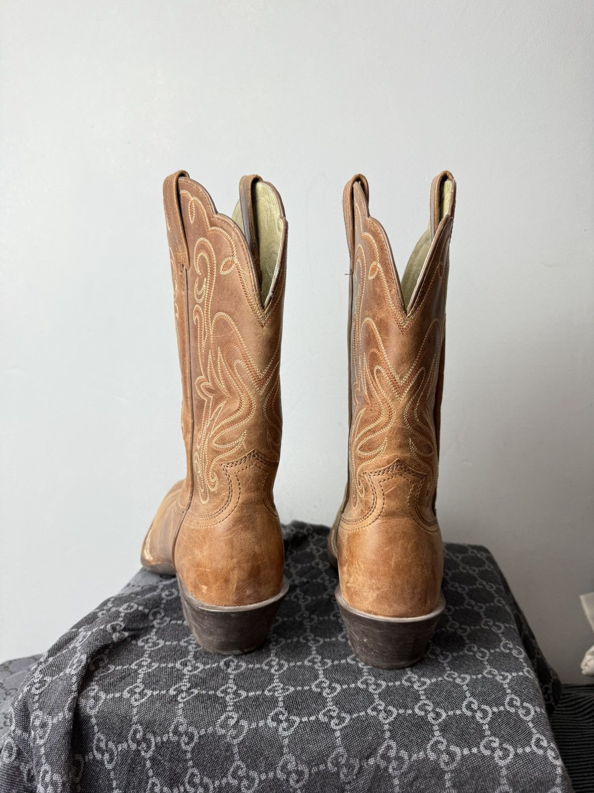 Cowboy Equipment 💥Rare! Vintage Ariat Western Leather Cowboy Boots Size US 8 / EU 41 - 6 Thumbnail