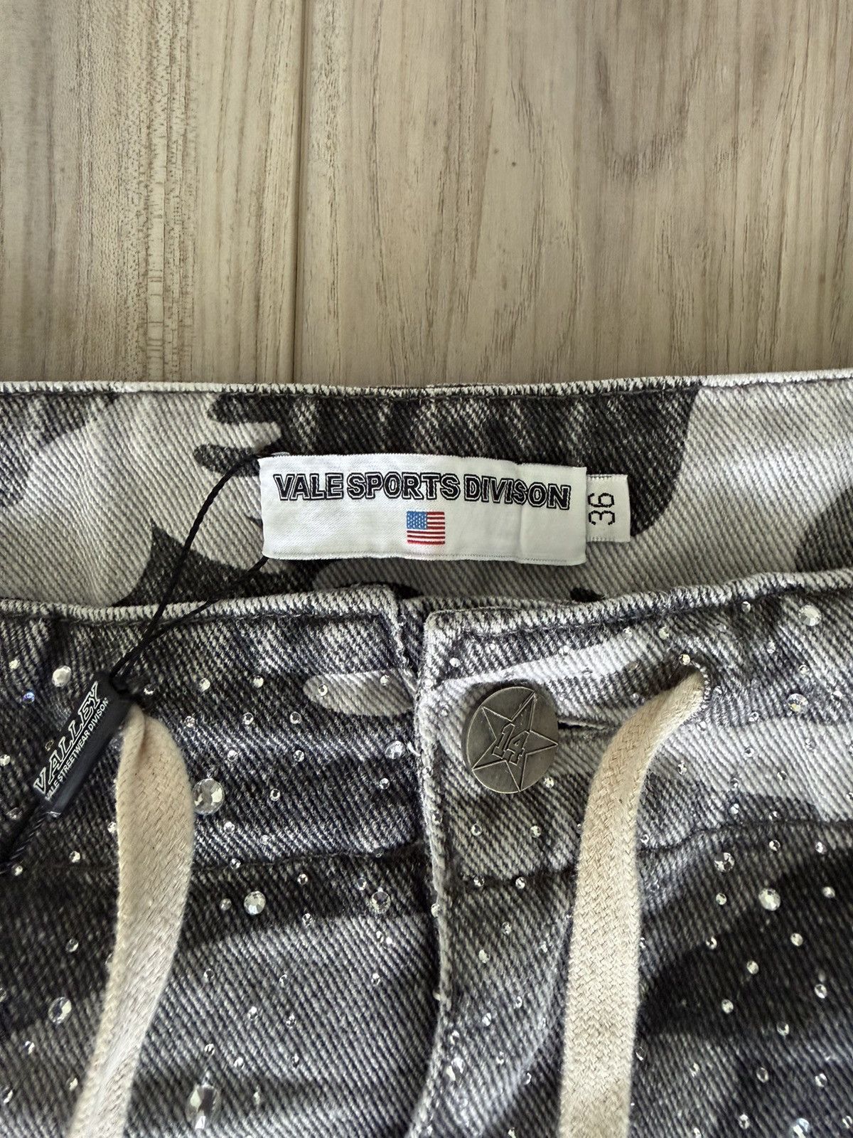 Vale Vale Crystal Camo Cargo Pants Straight Fit Size US 36 / EU 52 - 2 Thumbnail