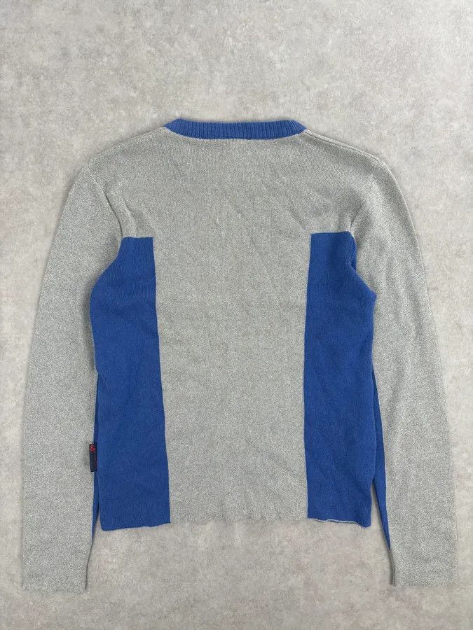 Dolce & Gabbana 1990s Dolce & Gabbana Blue Beige Wool Sweater Size US S / EU 44-46 / 1 - 5 Thumbnail