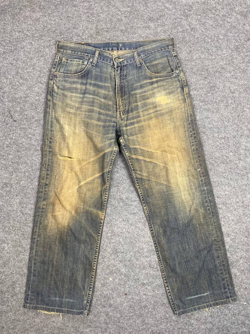 Levi's vintage levis 503 rusty distressed denim nice design Size US 35 - 9 Thumbnail