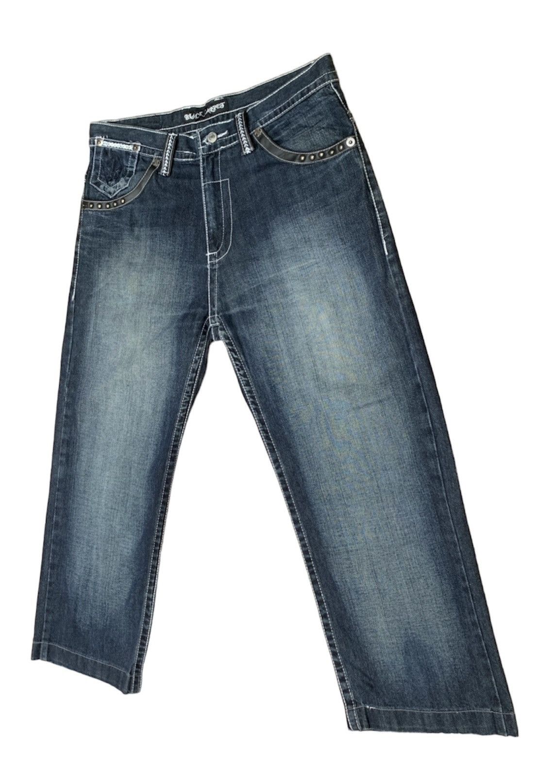 Other Black Carpet Baggy Denim Pants Size US 34 / EU 50 - 2 Thumbnail