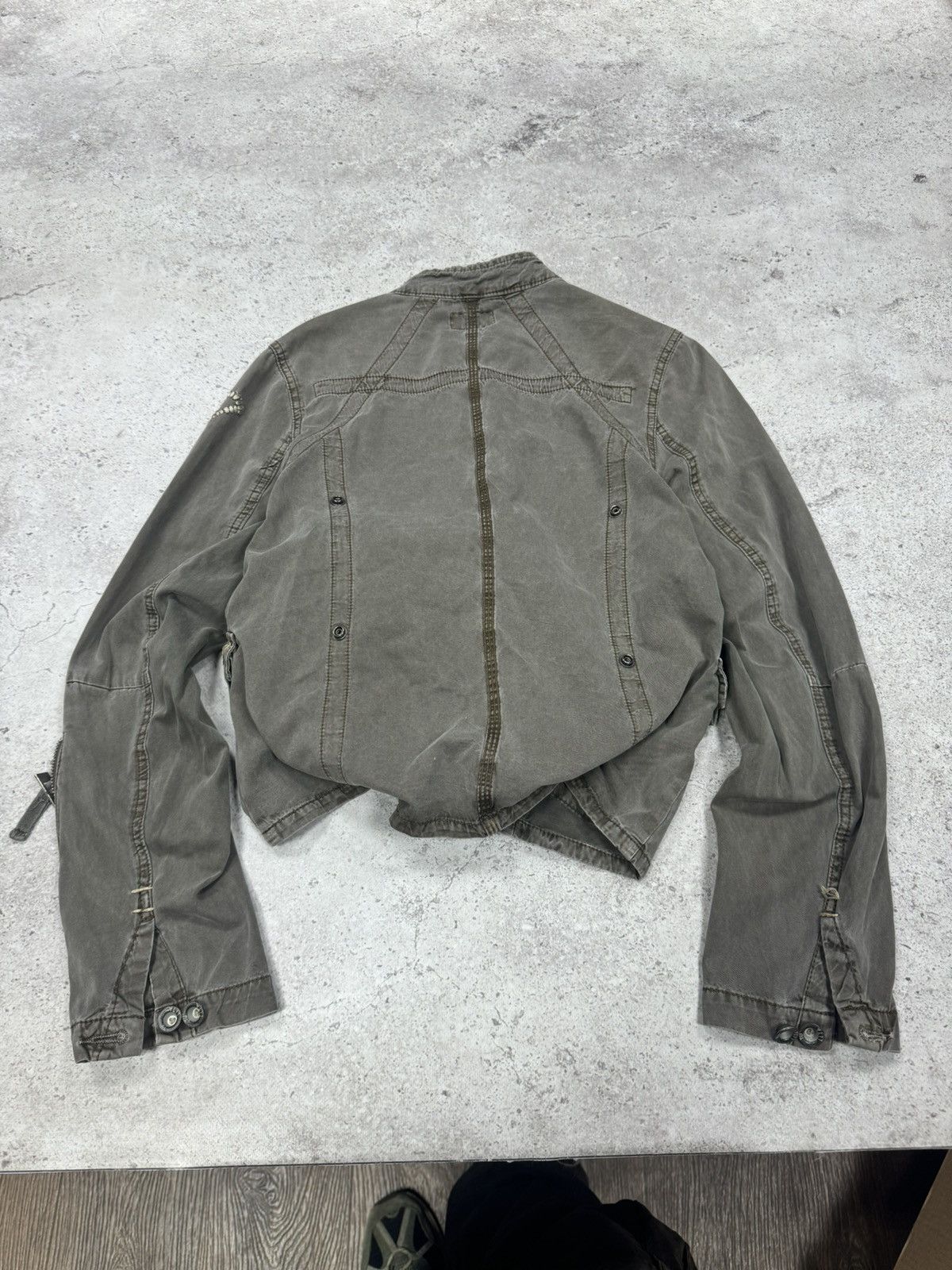 If Six Was Nine × Le Grande Bleu (L.G.B.) Vintage Japanese Faded Multi-pocket LGB Style Cargo Jacket Size US S / EU 44-46 / 1 - 2 Thumbnail
