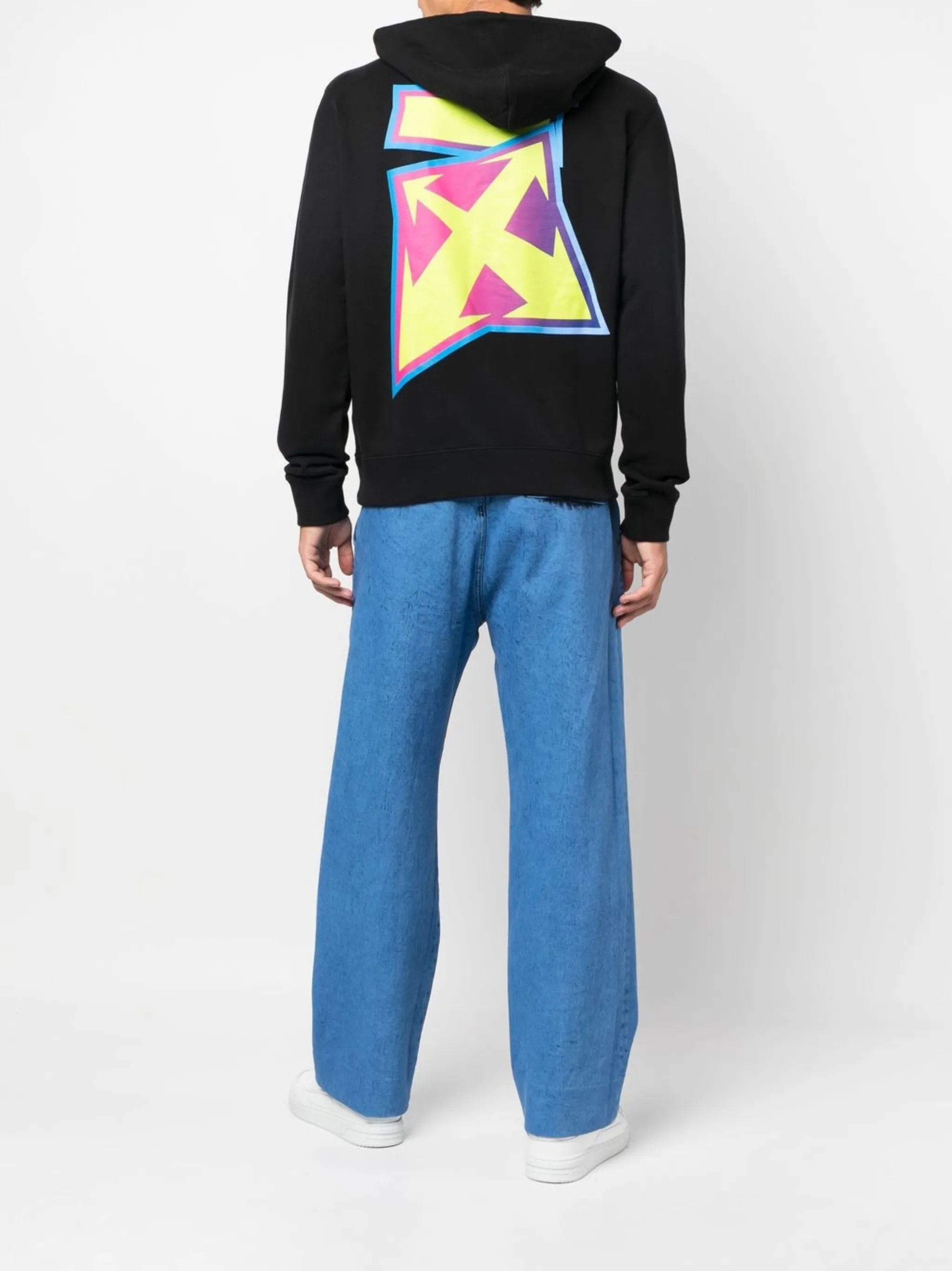Off-White o1gr1nt0125 Degrade Thund Slim Hoodie in Black Size US XXS / EU 40 - 2 Thumbnail