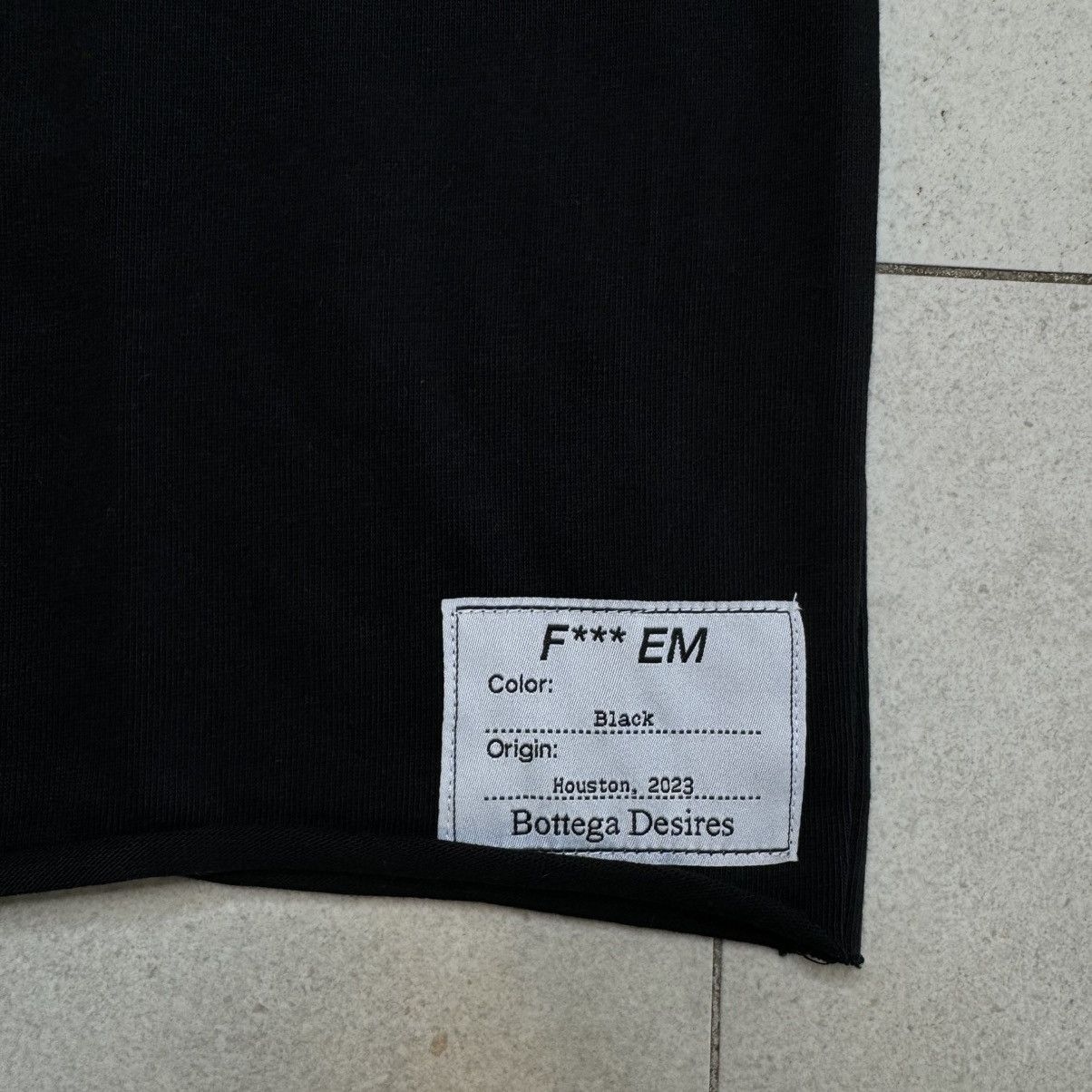 Other Bottega Desires Fuck 'Em Tee Black SIZE LARGE Size US L / EU 52-54 / 3 - 6 Thumbnail