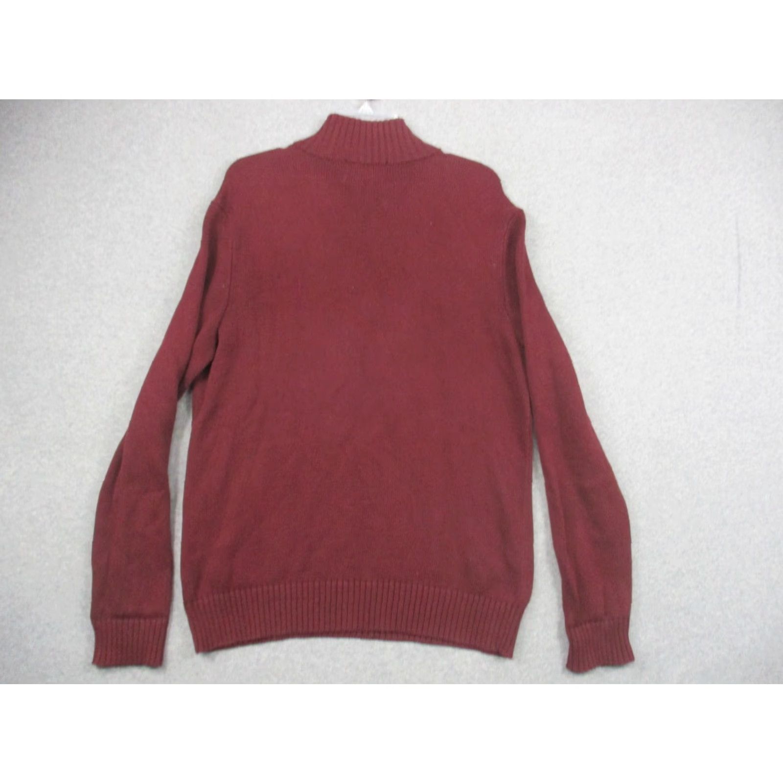 Ralph Lauren Polo Ralph Lauren Sweater Medium Men 1/4 Zip Mock Neck Burgandy Size US M / EU 48-50 / 2 - 7 Thumbnail