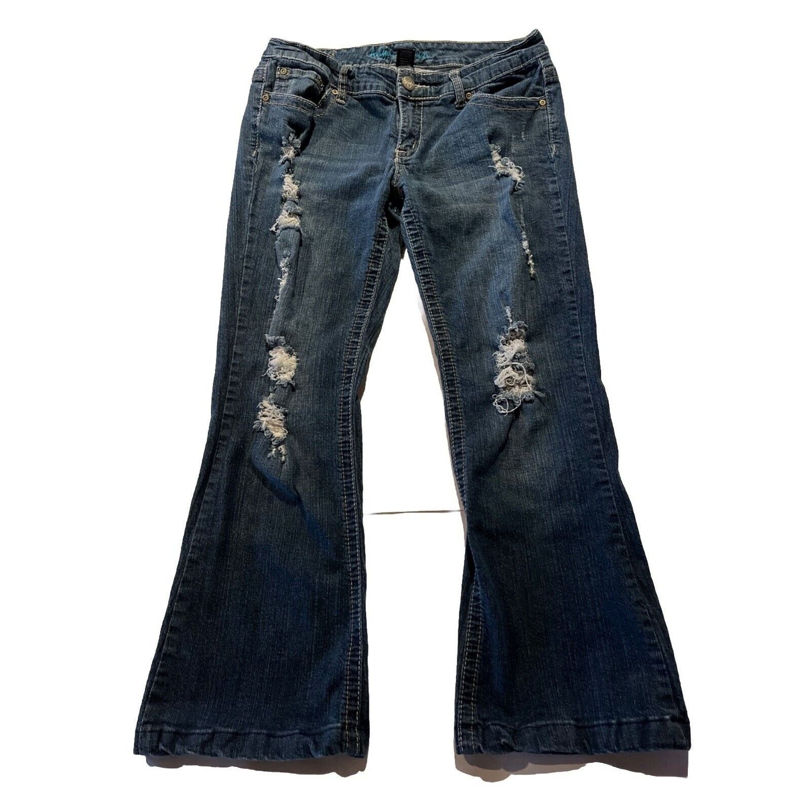 Other Ariya Jeans Women’s 11 / 12 Blue Denim 29x27 Distressed Size 29" - 1 Thumbnail