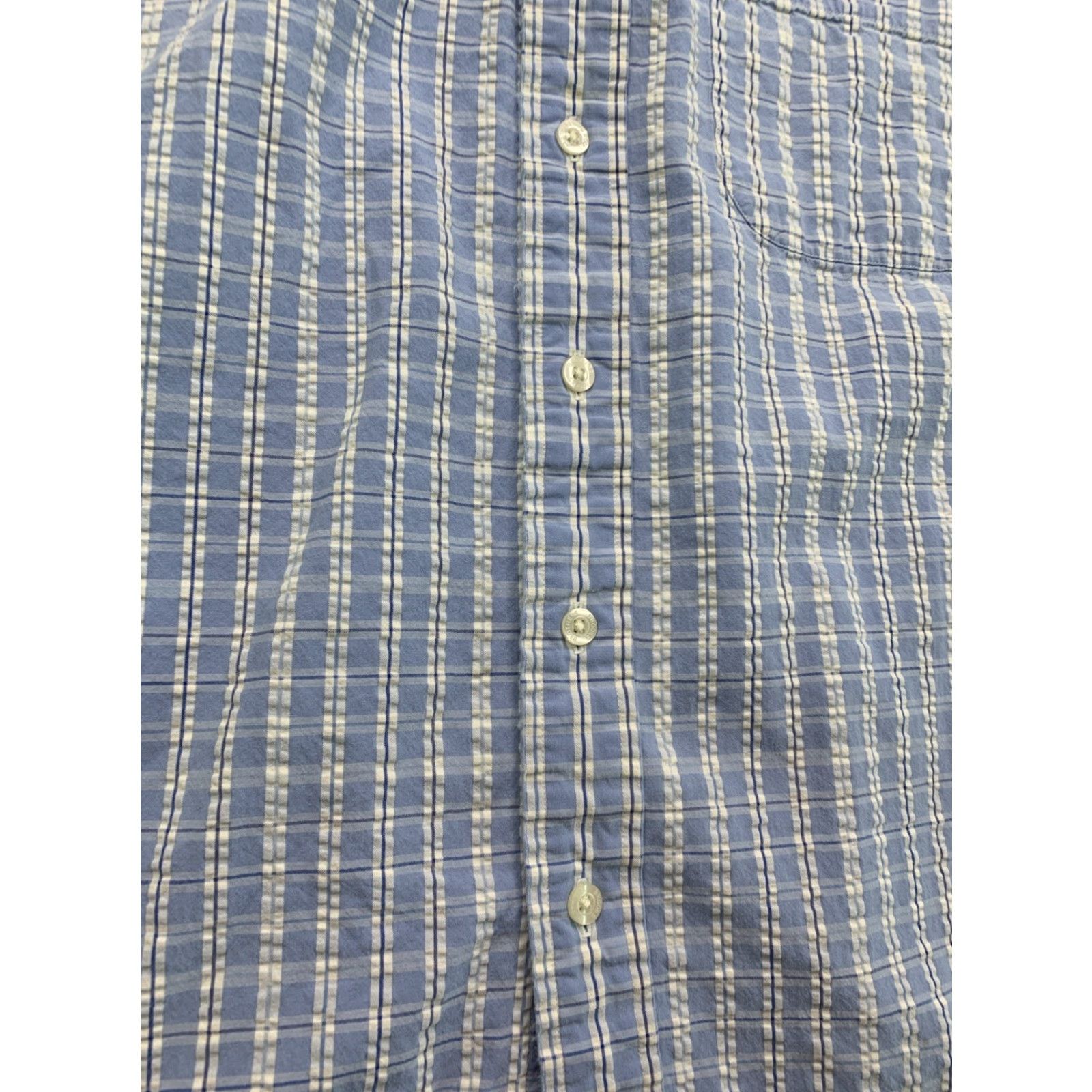 Brooks Brothers Brooks Brothers The Original Polo Shirt Cotton Plaid Blue Shirt Mens L Size US L / EU 52-54 / 3 - 5 Thumbnail