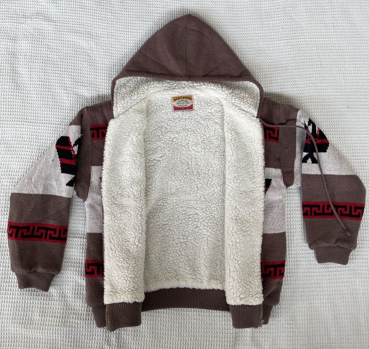 Native vintage 80s Thunderbird Eagle native-pattern hoodie Jacket Size US L / EU 52-54 / 3 - 6 Thumbnail