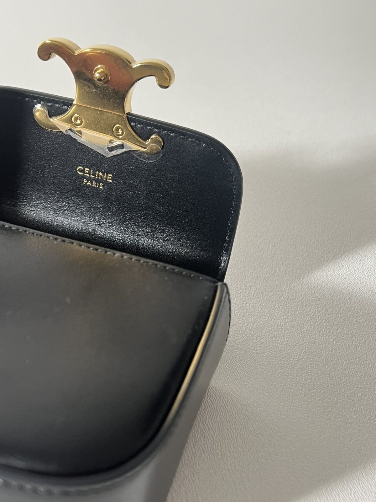 Celine Celine Mini Triomphe Bag Black Size ONE SIZE - 6 Thumbnail