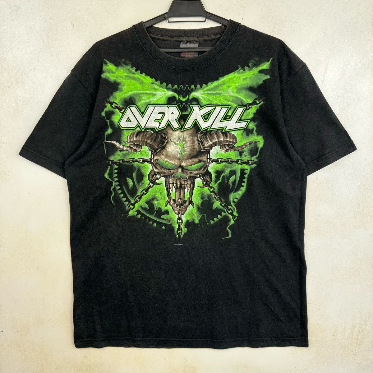Band Tees × Vintage Vintage Over Kill Metal Band Tshirt Size US XL / EU 56 / 4 - 2 Thumbnail