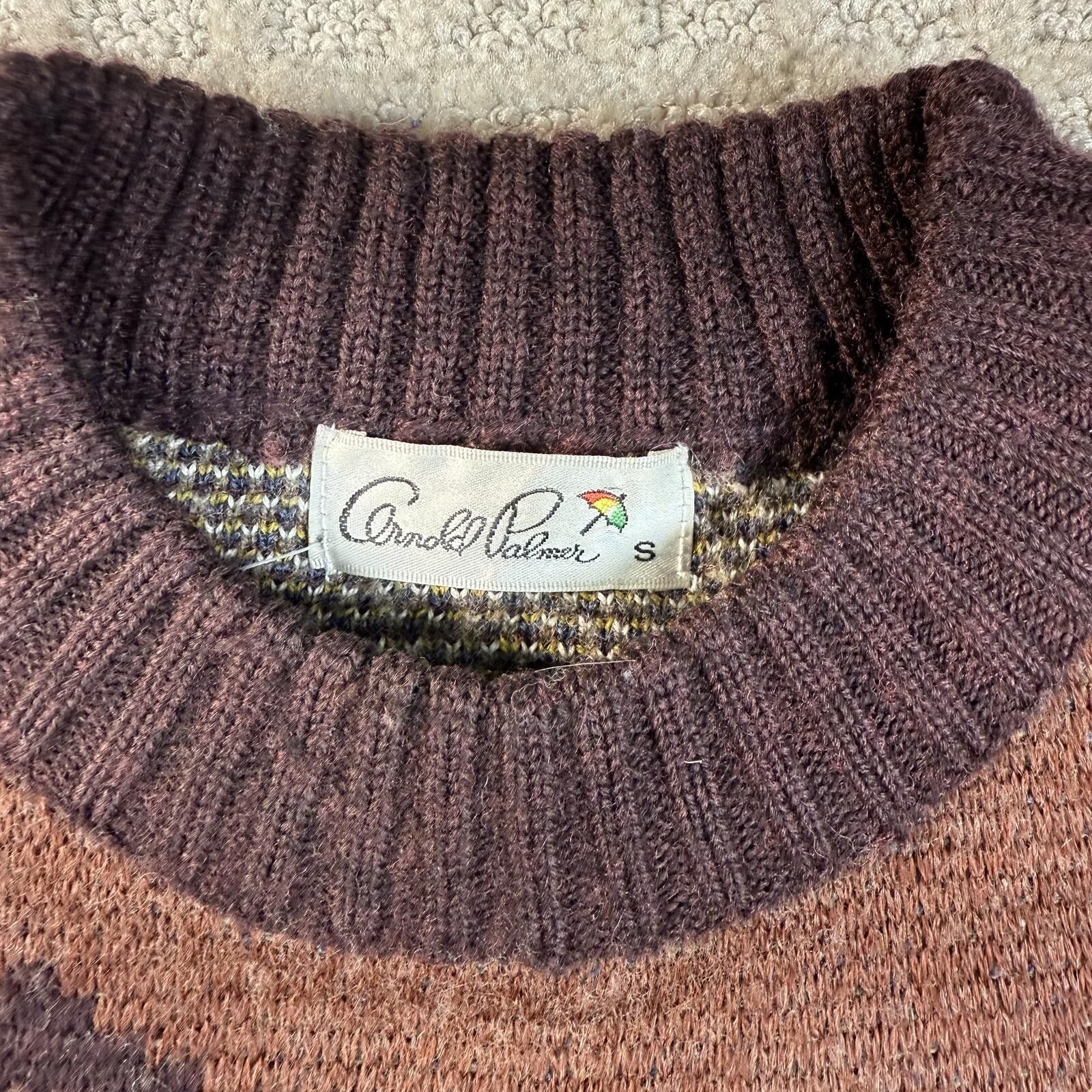 Other Vintage Arnold Palmer Scenic Knit Sweater Small Size US S / EU 44-46 / 1 - 2 Thumbnail