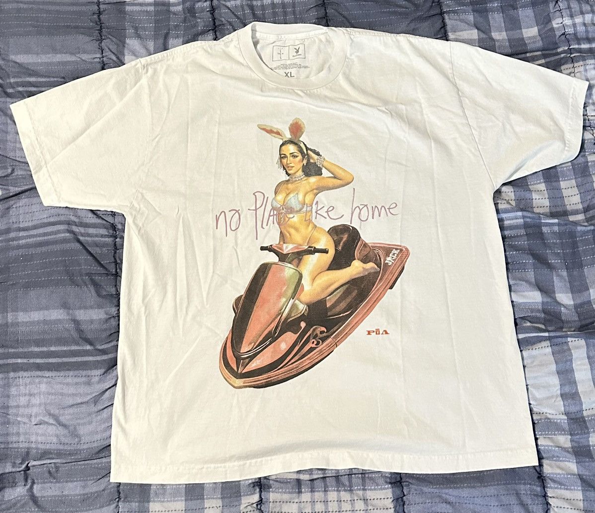 Travis Scott Travis Scott ComplexCon Playboy Tee Size US XL / EU 56 / 4 - 1 Thumbnail