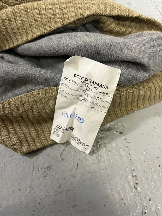 Dolce & Gabbana 2000s Dolce & Gabbana Sandstorm Beige Relief Abstract Sweater Size US L / EU 52-54 / 3 - 9 Thumbnail