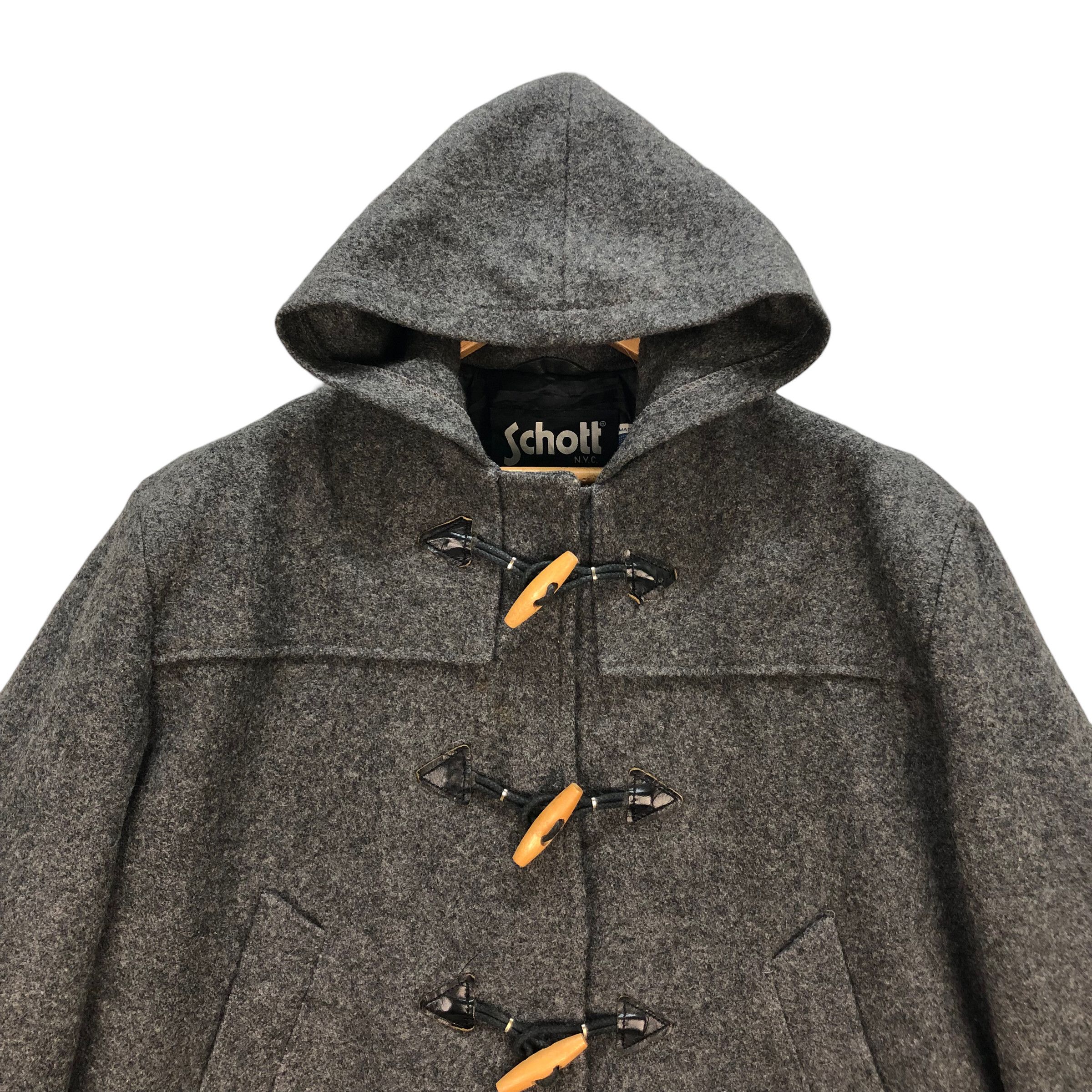 Schott SCHOTT USA WOOL DUFFLE COAT #7309-128 Size US L / EU 52-54 / 3 - 2 Thumbnail