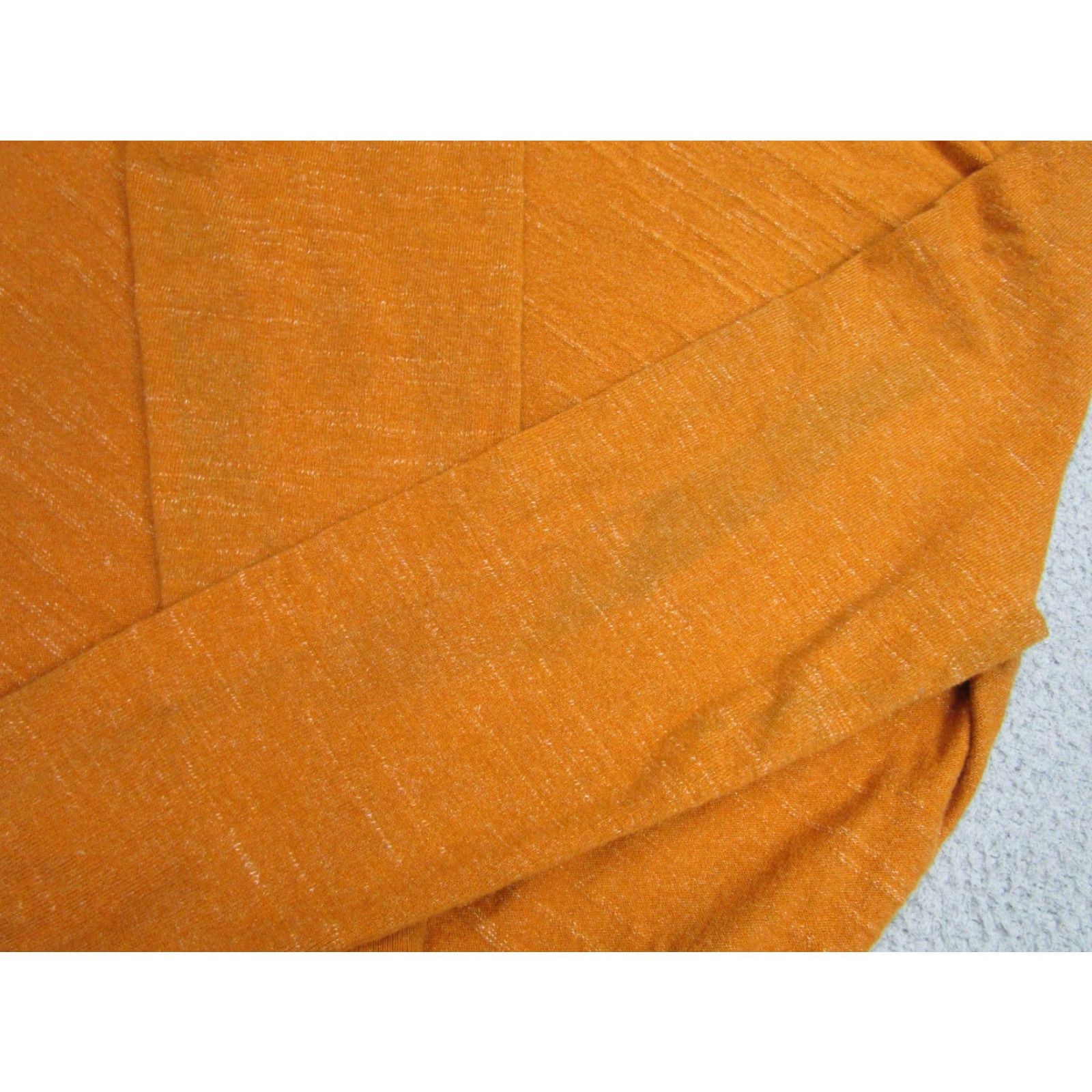 J.Crew J.CREW Sweater Mens L Orange 100% Cotton Crewneck Raglan Slub Knit Pullover Size US L / EU 52-54 / 3 - 5 Thumbnail
