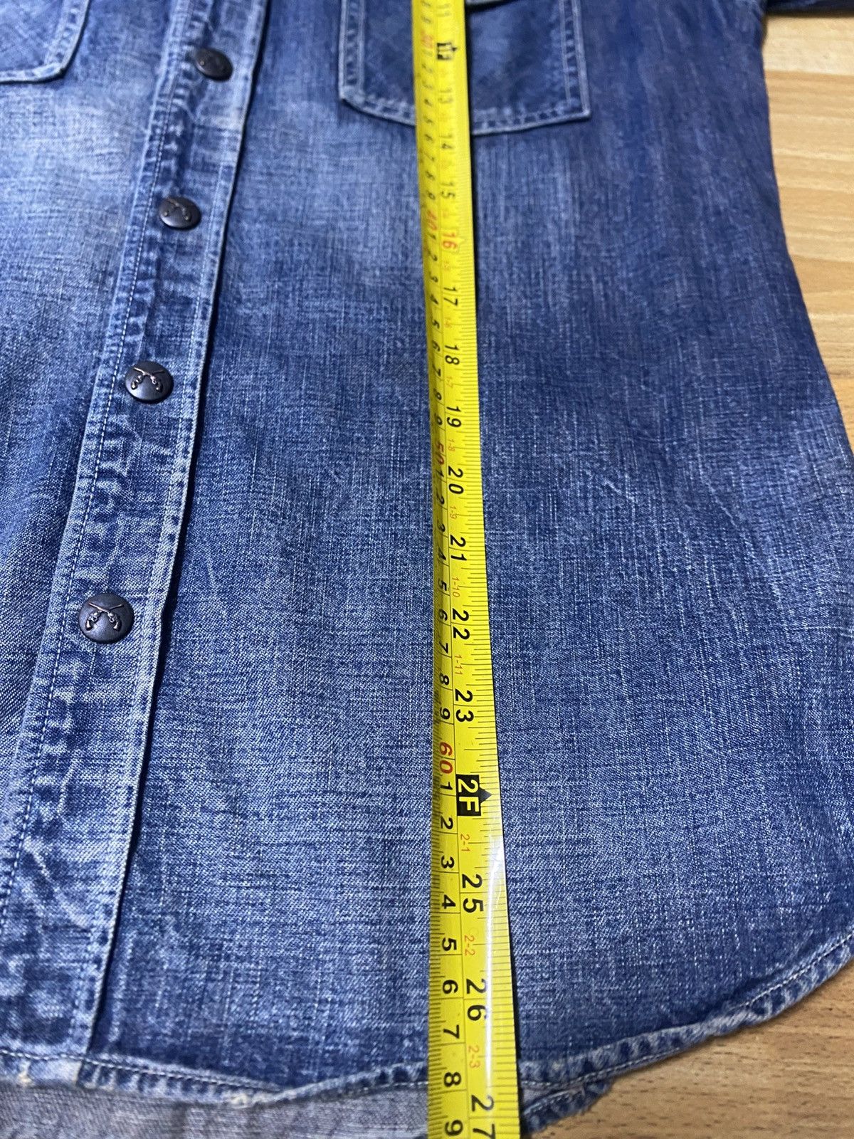 roarguns Roar Guns Japanese Brand Western Denim Shirt Size US S / EU 44-46 / 1 - 6 Thumbnail