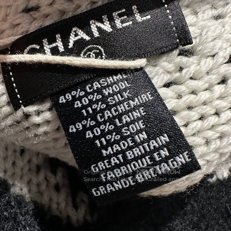 Chanel Chanel Letter Logo Cashmere Scarf Size ONE SIZE - 4 Thumbnail