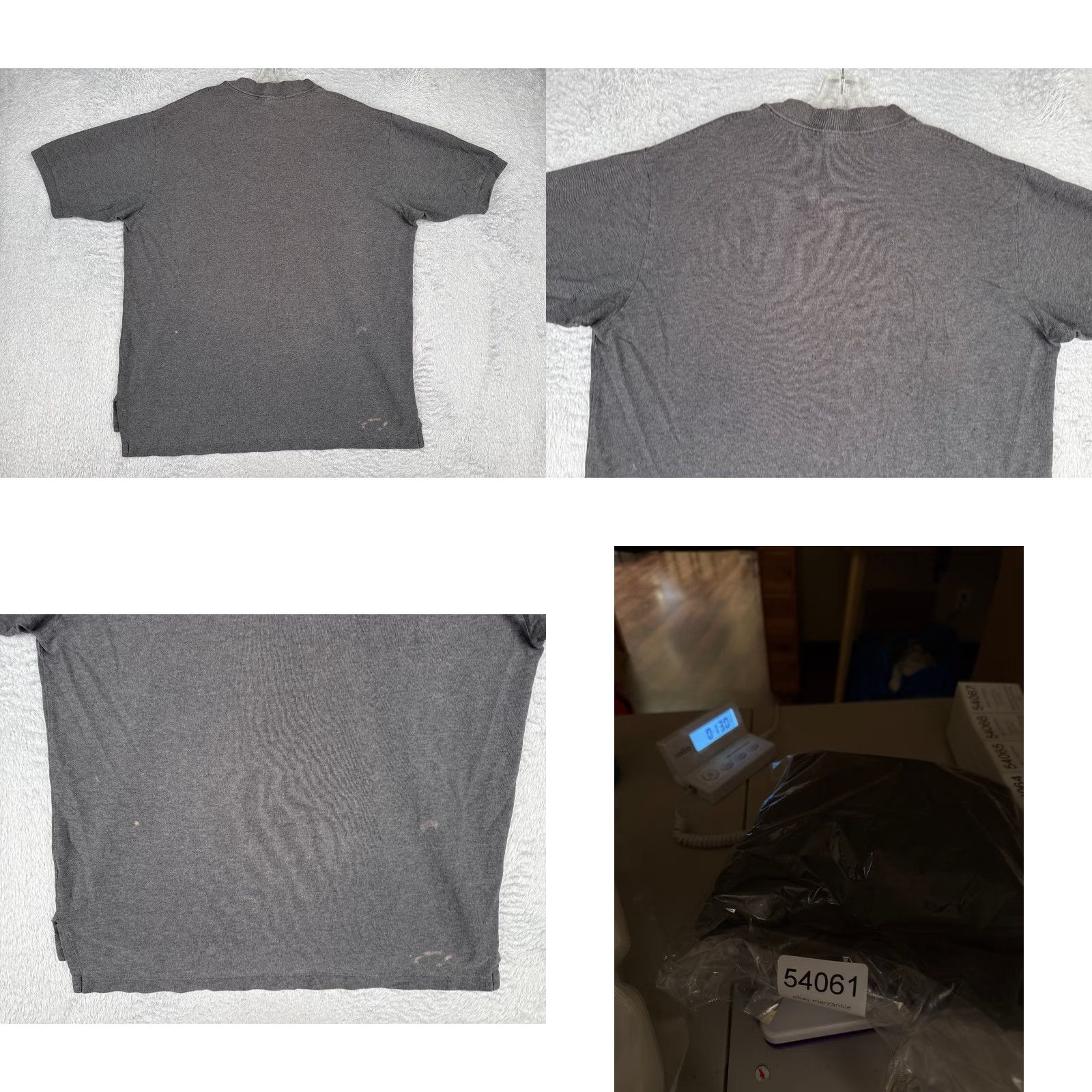 Ralph Lauren VINTAGE Ralph Lauren Polo Shirt Men 2XL Gray Short Sleeve Cotton Slim Polo Shirt 2XL Mens Size US XXL / EU 58 / 5 - 9 Thumbnail