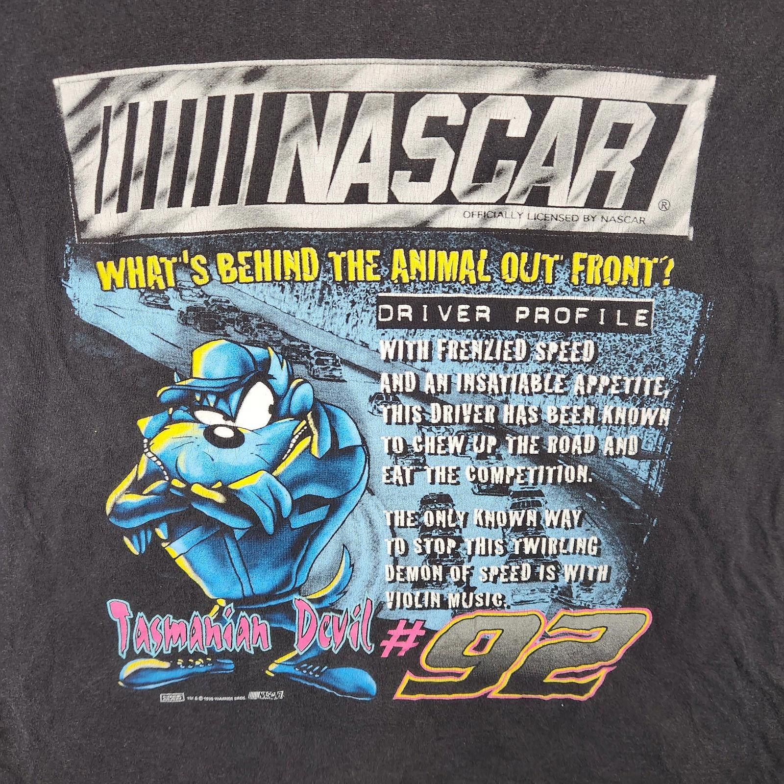 Delta Vintage 1998 Nascar Tasmanian Devil Tshirt Black Size XL Size US XL / EU 56 / 4 - 2 Thumbnail
