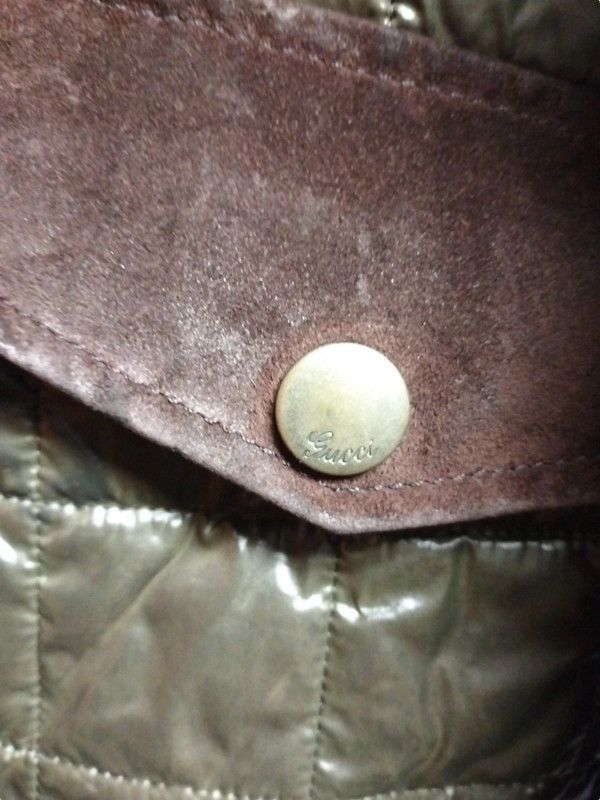 Gucci Gucci Quilted Nylon Bomber w/ Leather Details, Late 2000s Size US L / EU 52-54 / 3 - 9 Thumbnail