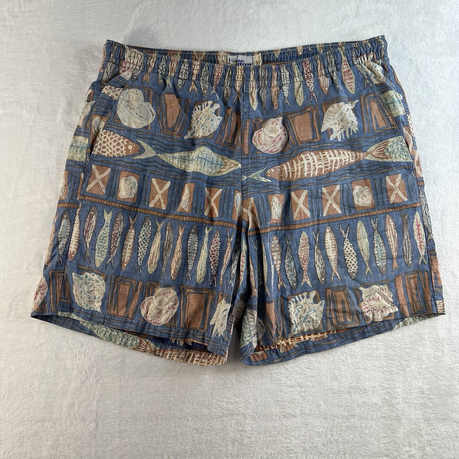 Reyn Spooner Vtg Reyn Spooner M Board Swim Shorts Trunks Fish Hawaiian Size US 32 / EU 48 - 2 Thumbnail