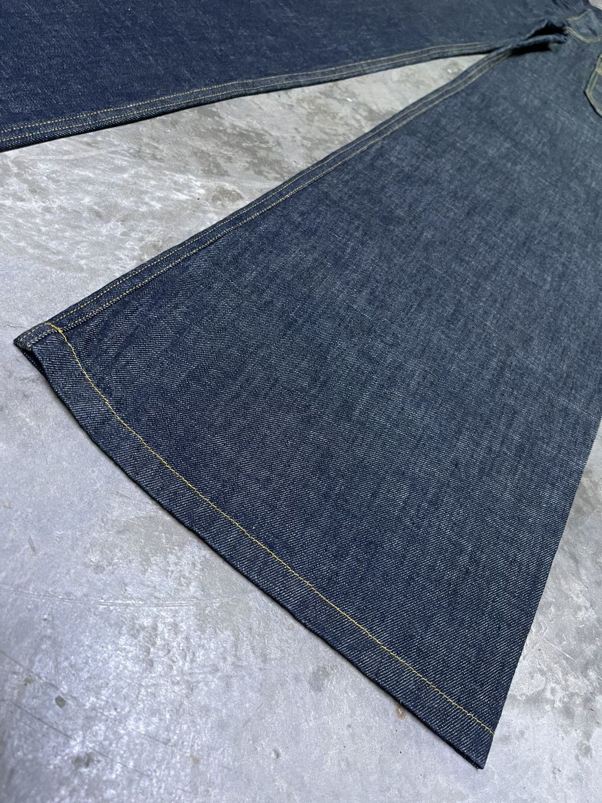 If Six Was Nine × Japanese Brand Super Flare Jeans Japan Chewin’ Bacco Size US 29 - 6 Thumbnail
