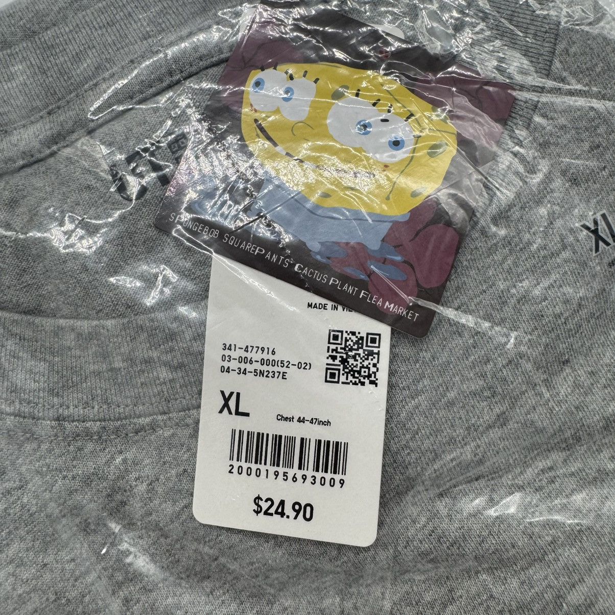 Cactus Plant Flea Market × Uniqlo Uniqlo x CPFM Spongebob Squarepants UT Graphic Tee Gray Size US XL / EU 56 / 4 - 3 Thumbnail