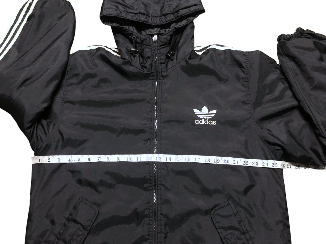 Adidas Vintage Adidas Hoodie Windbreaker Jacket Quilted Lining Size US L / EU 52-54 / 3 - 18 Thumbnail