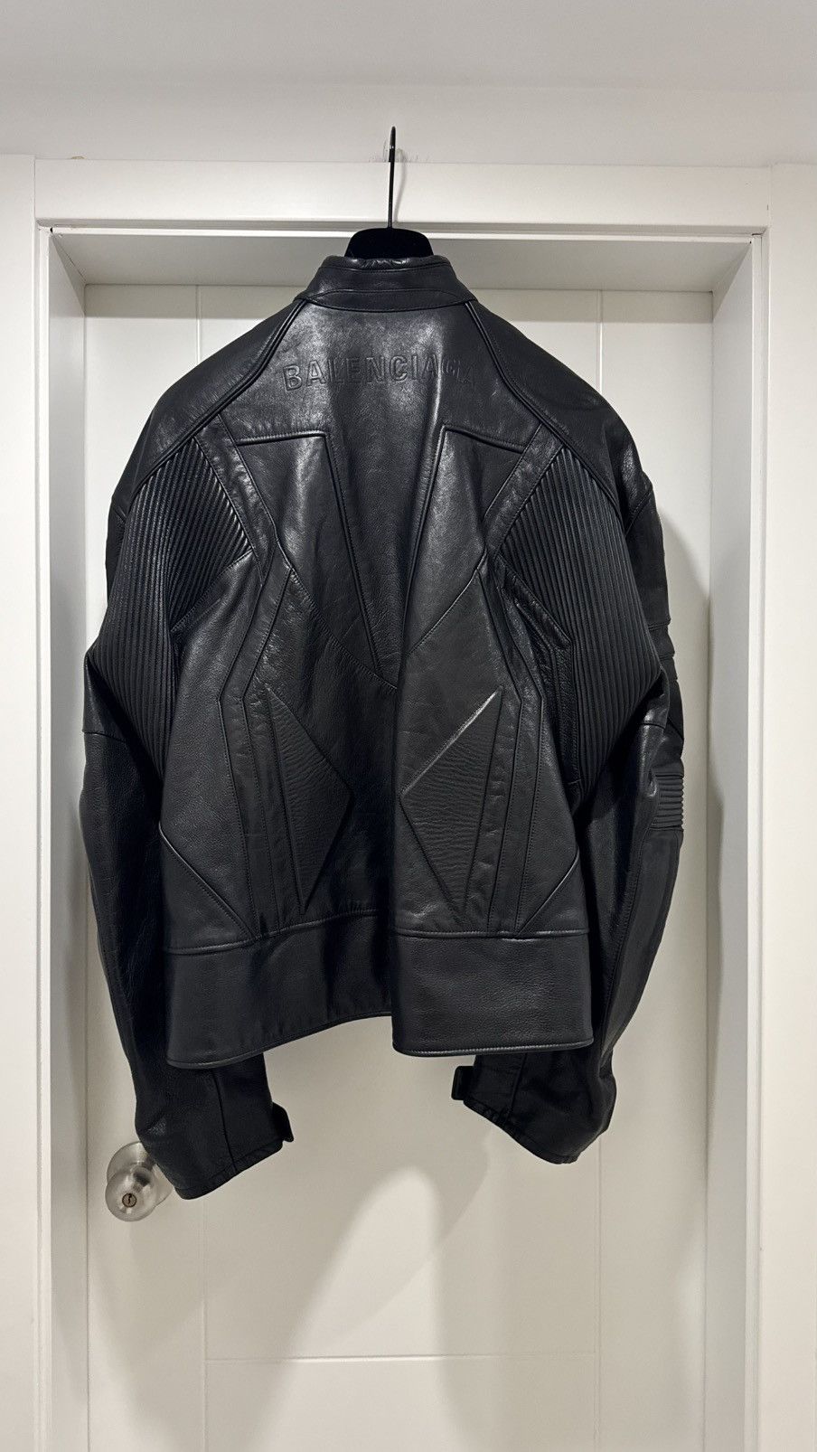 Balenciaga Balenciaga SS23 Mudshow Leather Biker Jacket Size US S / EU 44-46 / 1 - 2 Thumbnail