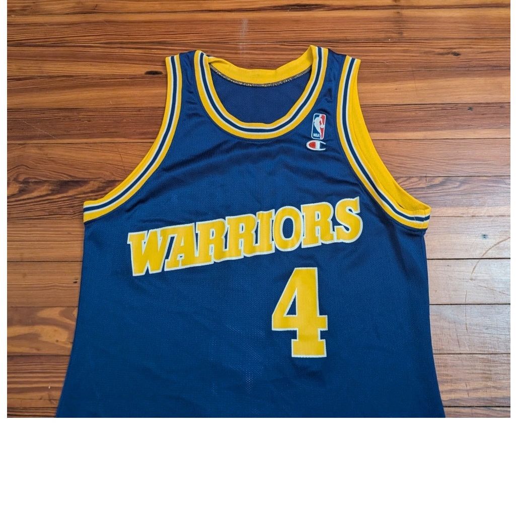 Champion Champion VTG Chris Webber Warriors Blue Mens Size 40M Jersey Size US M / EU 48-50 / 2 - 3 Thumbnail