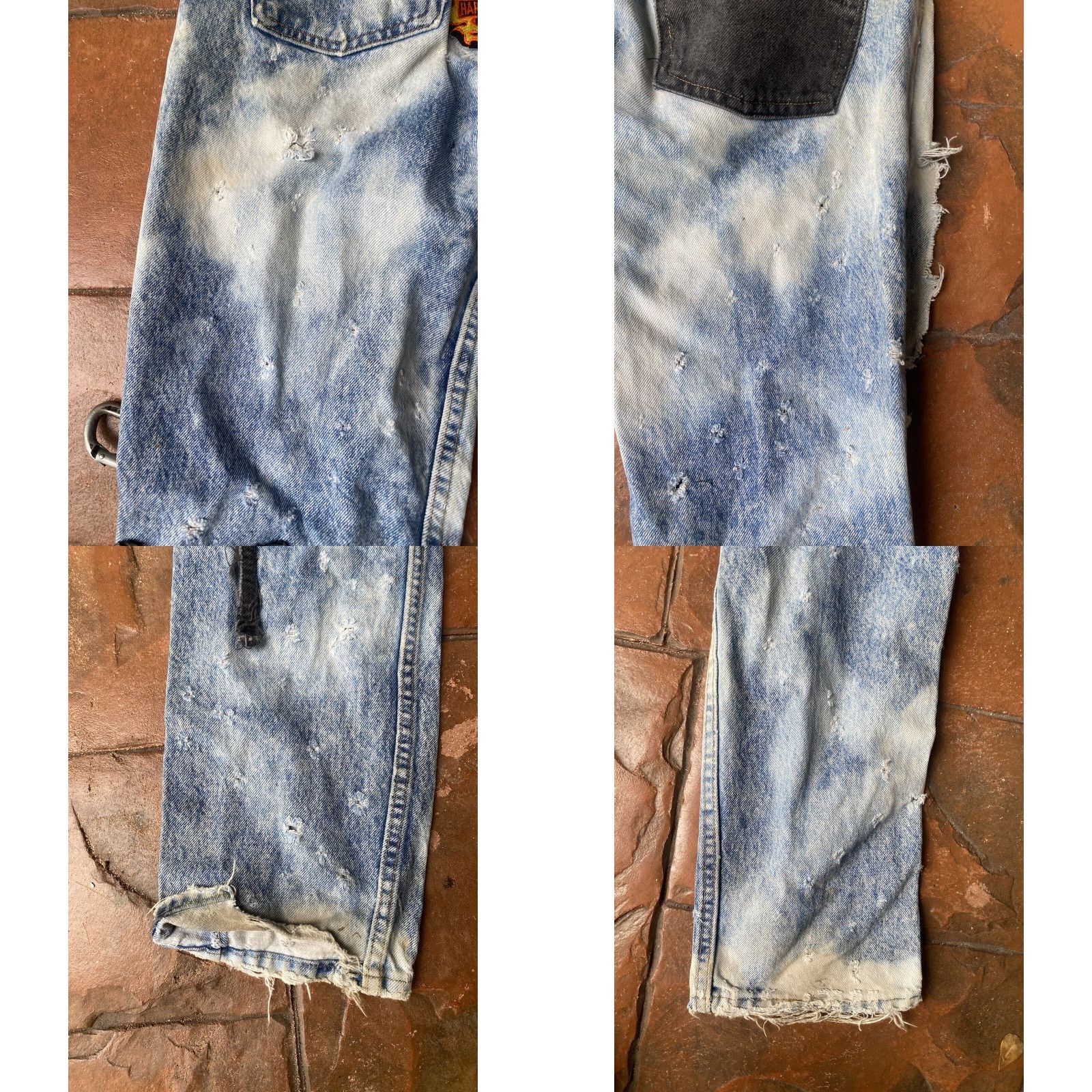 Levi's VINTAGE Levi's 506 Harley Davidson Jeans 32x30 Distressed USA Jeans Men 90s Western, 5-Pocket, Regular Fit, Blue, Denim, Levi's, USA, 90s, Preppy Size US 32 / EU 48 - 9 Thumbnail