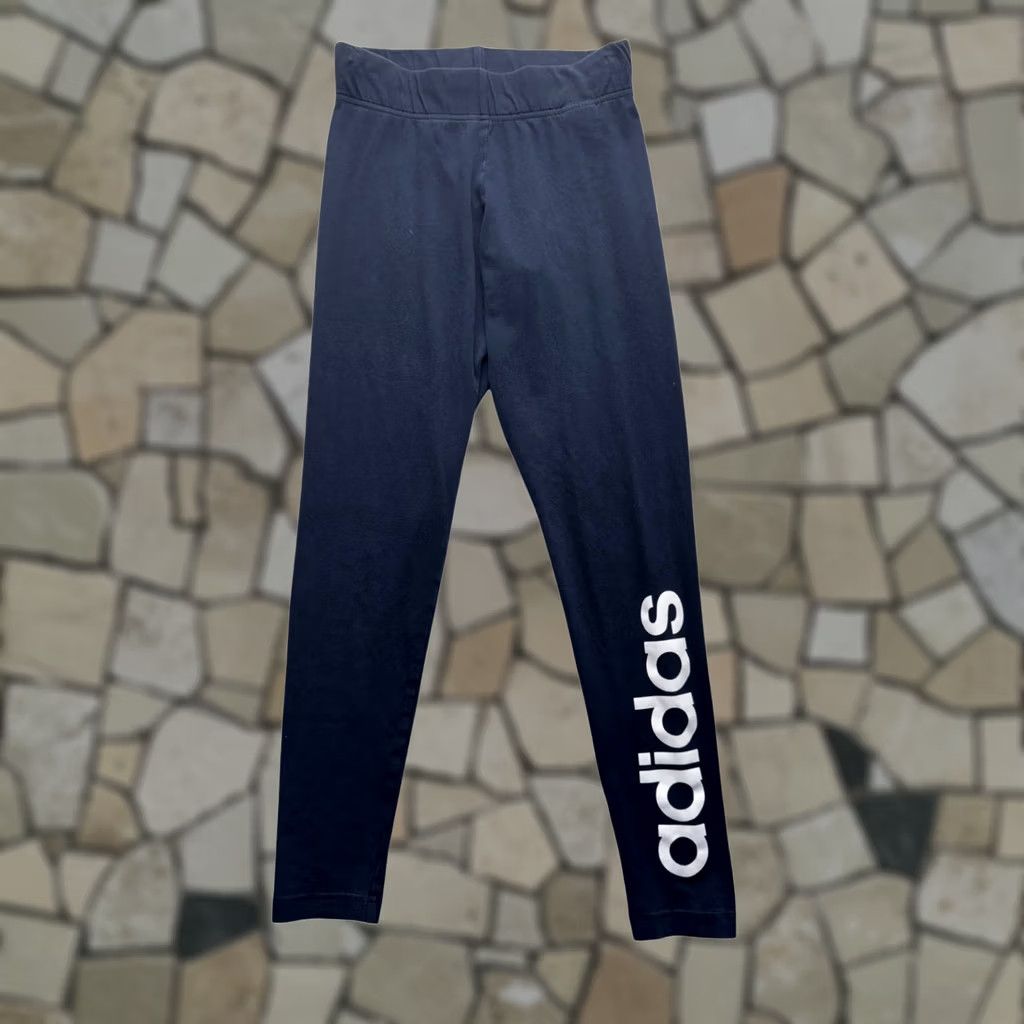 Adidas Adidas Navy Blue Linear Logo Leggings Slim Fit Athletic Pants Womens S Leggings Navy blue Logo Mens? No. Size 28" / US 6 / IT 42 - 1 Thumbnail