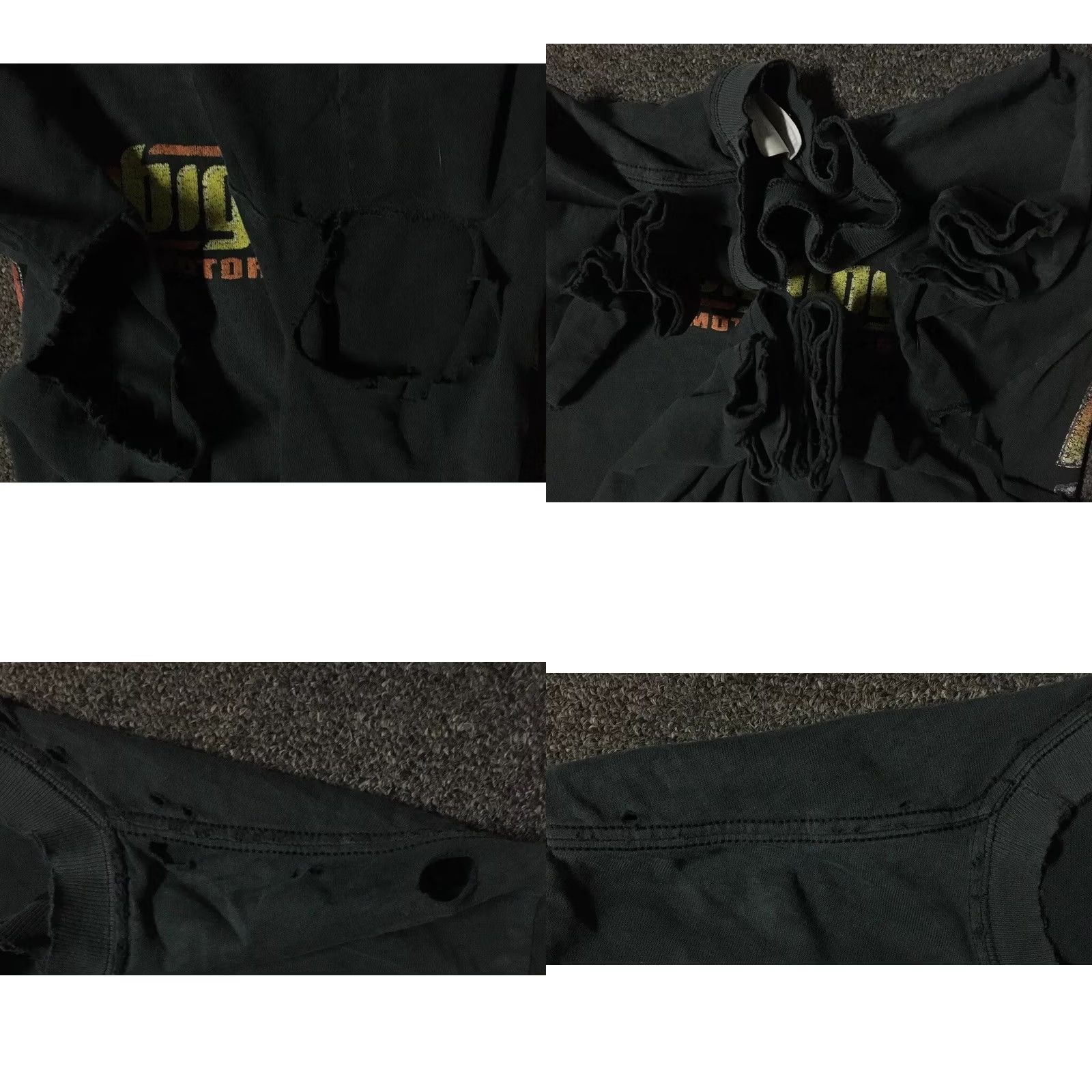 Thrasher VINTAGE Big Dog Motorcycles Shirt M Mens Distressed 90s Harley Grunge Biker Rock Punk Black Size US M / EU 48-50 / 2 - 8 Thumbnail