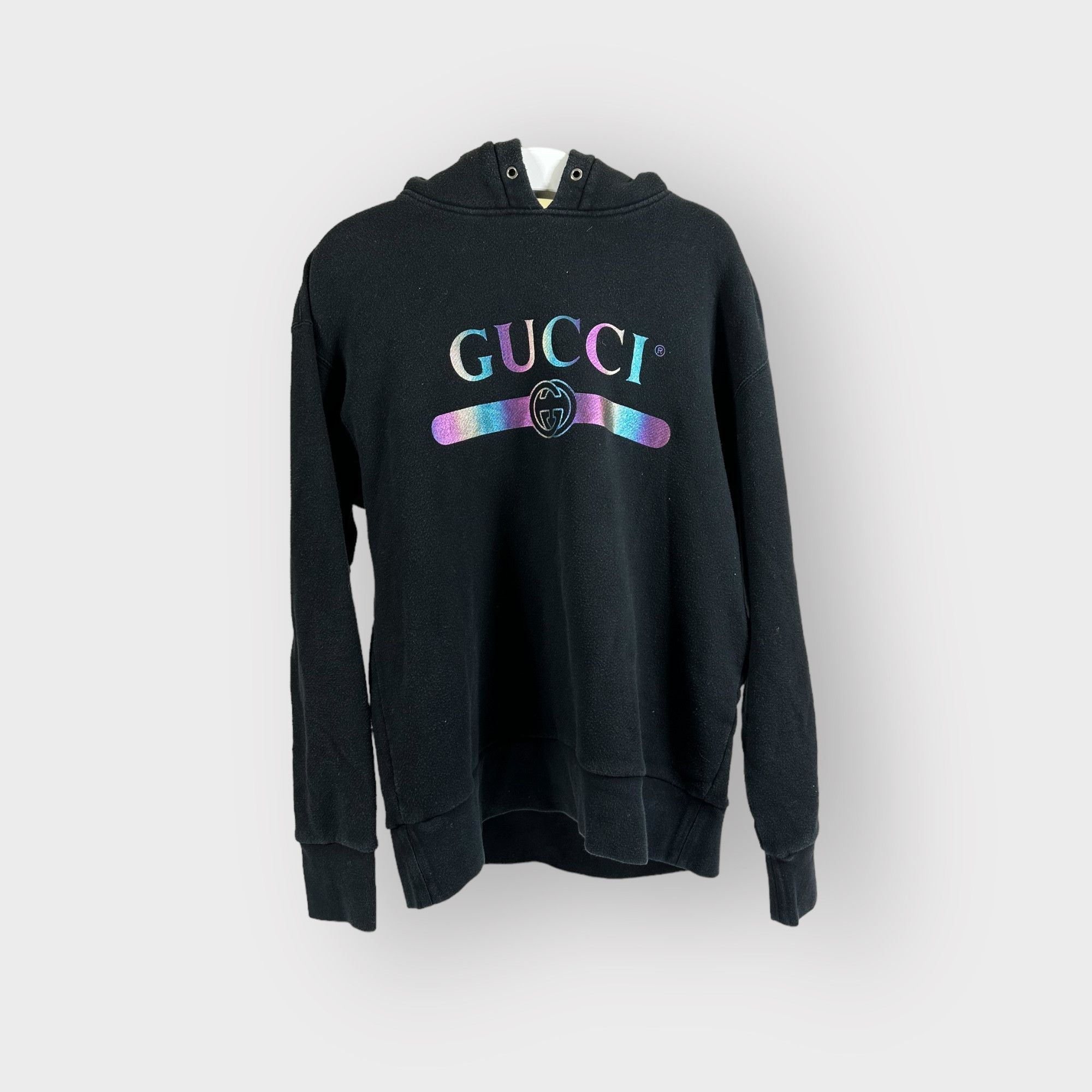 Gucci Gucci Sweatshirt Black Rainbow Belt Logo Hoodie Grailed